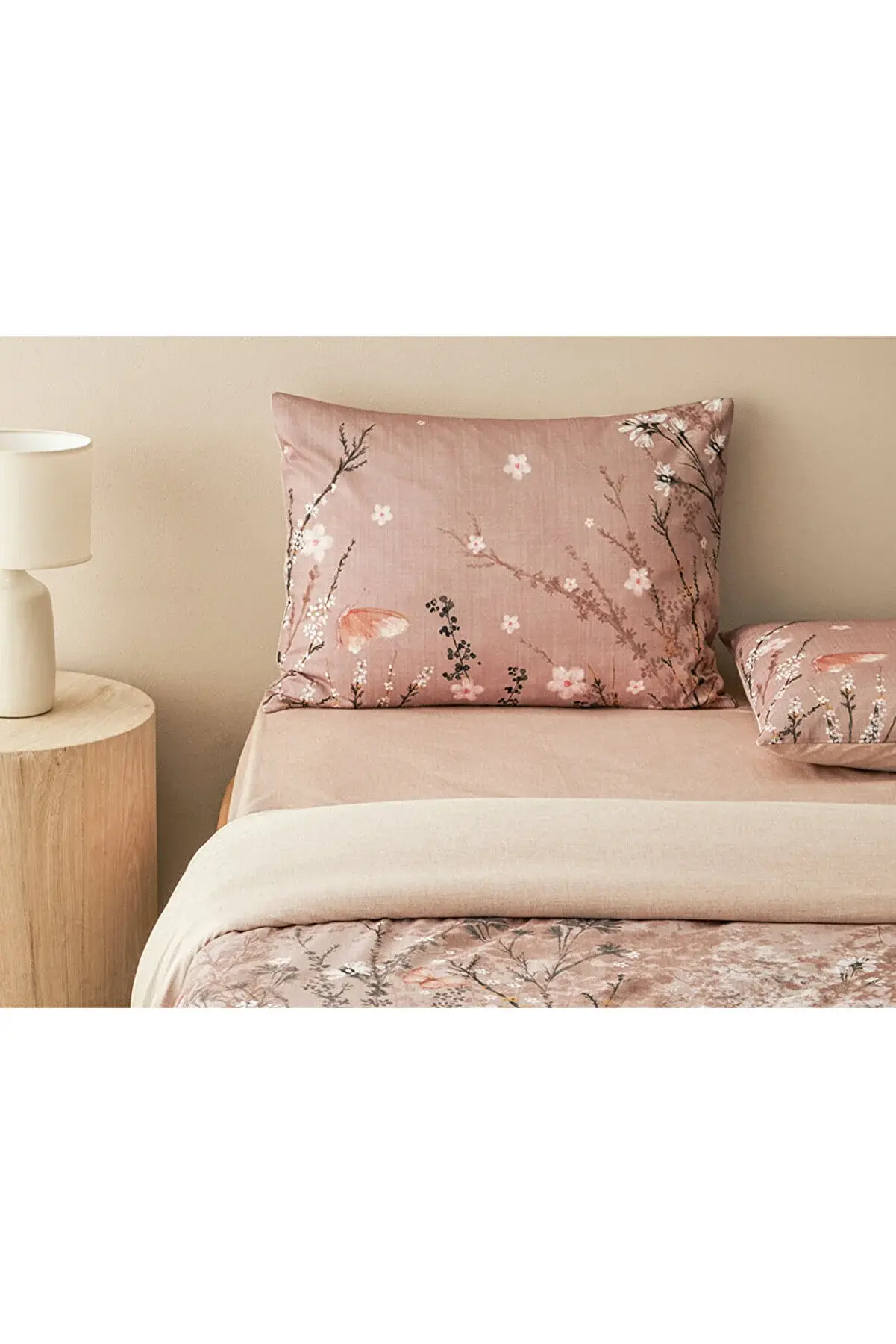 English Home Sweet Spring Dijital Baskılı Soft Cotton Tek Kişilik Nevresim Takım