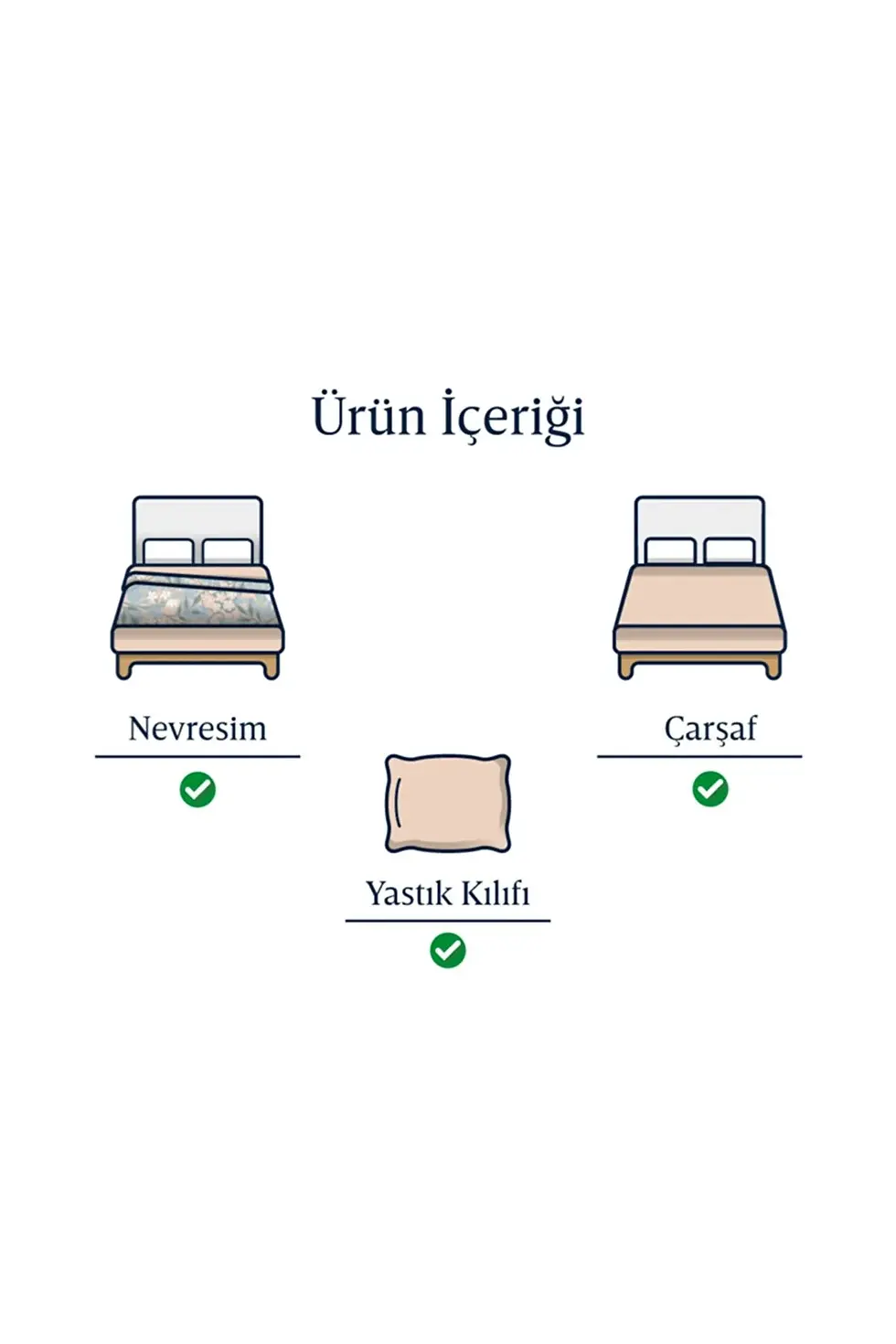 Миниатюра: English Home Patchy Deers Flanel Tek Kişilik Nevresim Takımı 160x220 Cm Koyu Mav