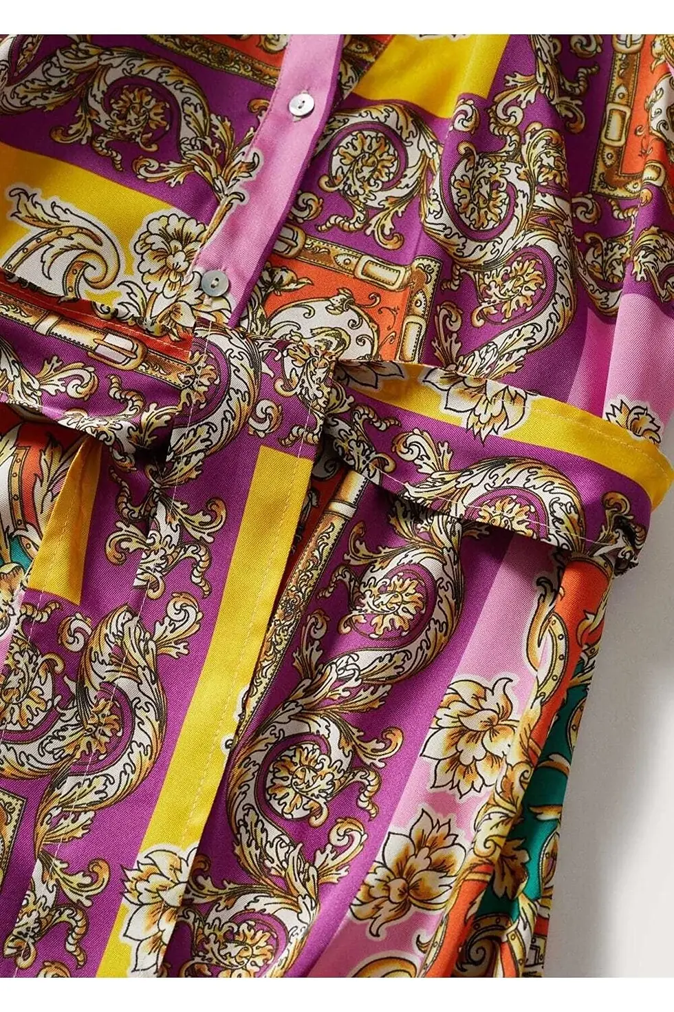 Миниатюра: Mango Barok Desenli Elbise