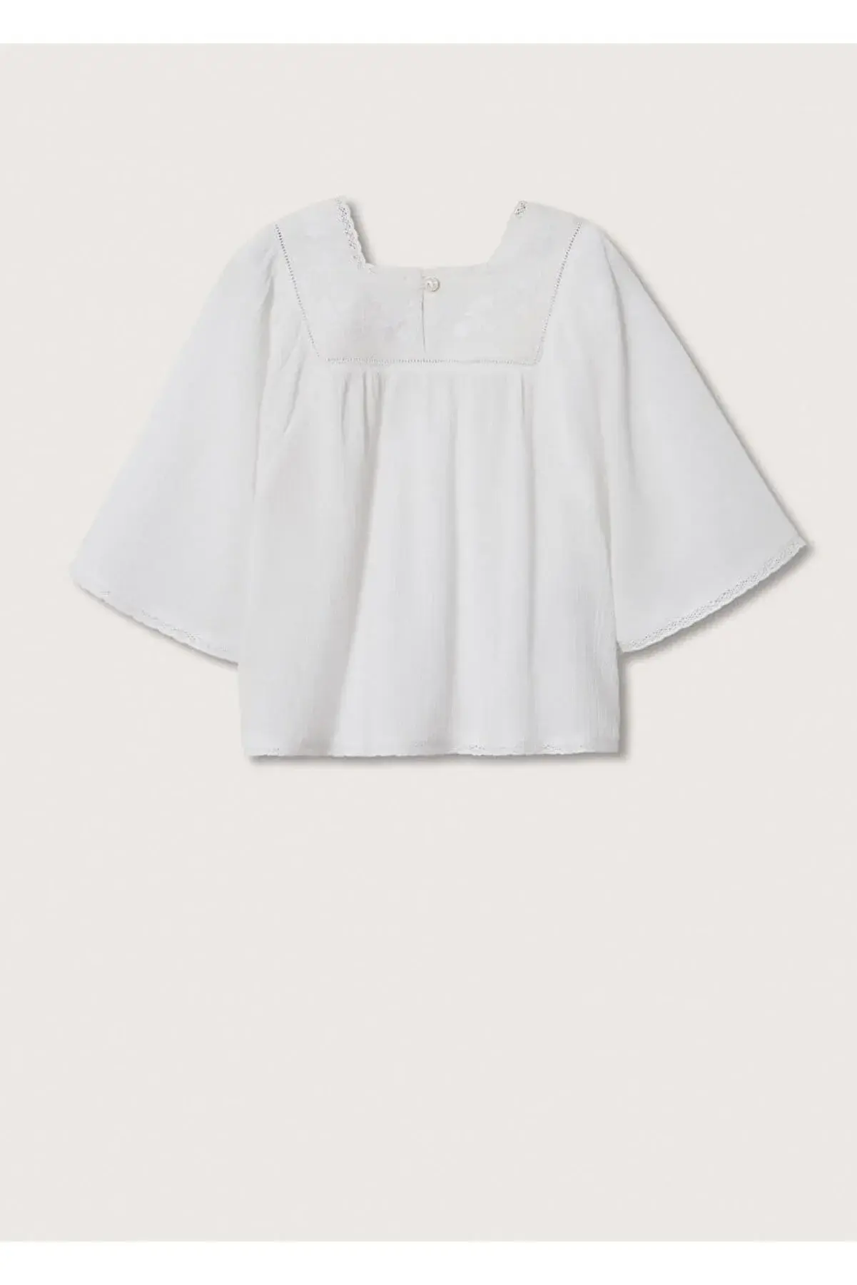 MANGO Kids İşlemeli Koton Bluz