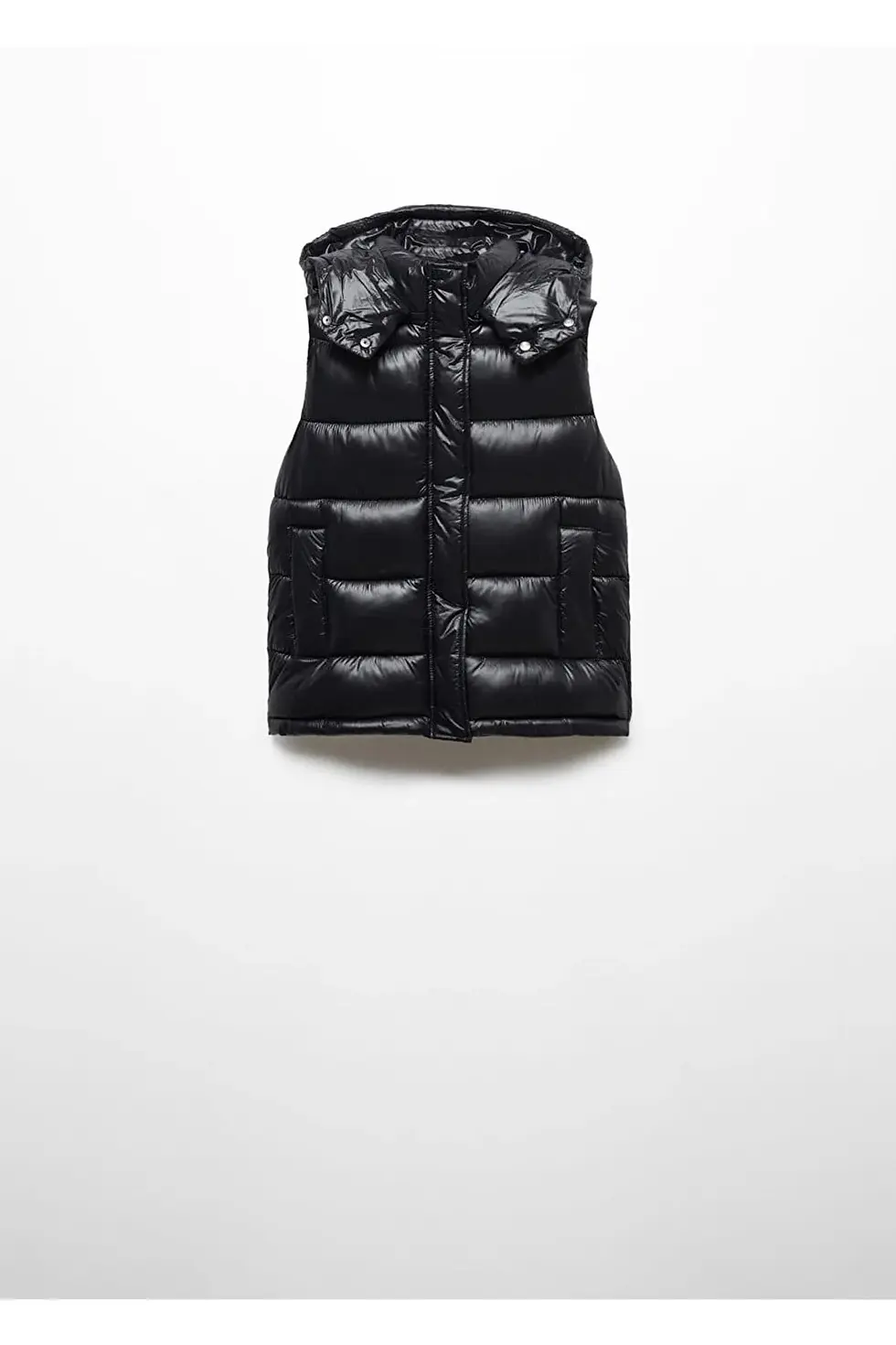 Thumbnail: Mango Kapüşonlu, su geçirmez kapitoneli yelek