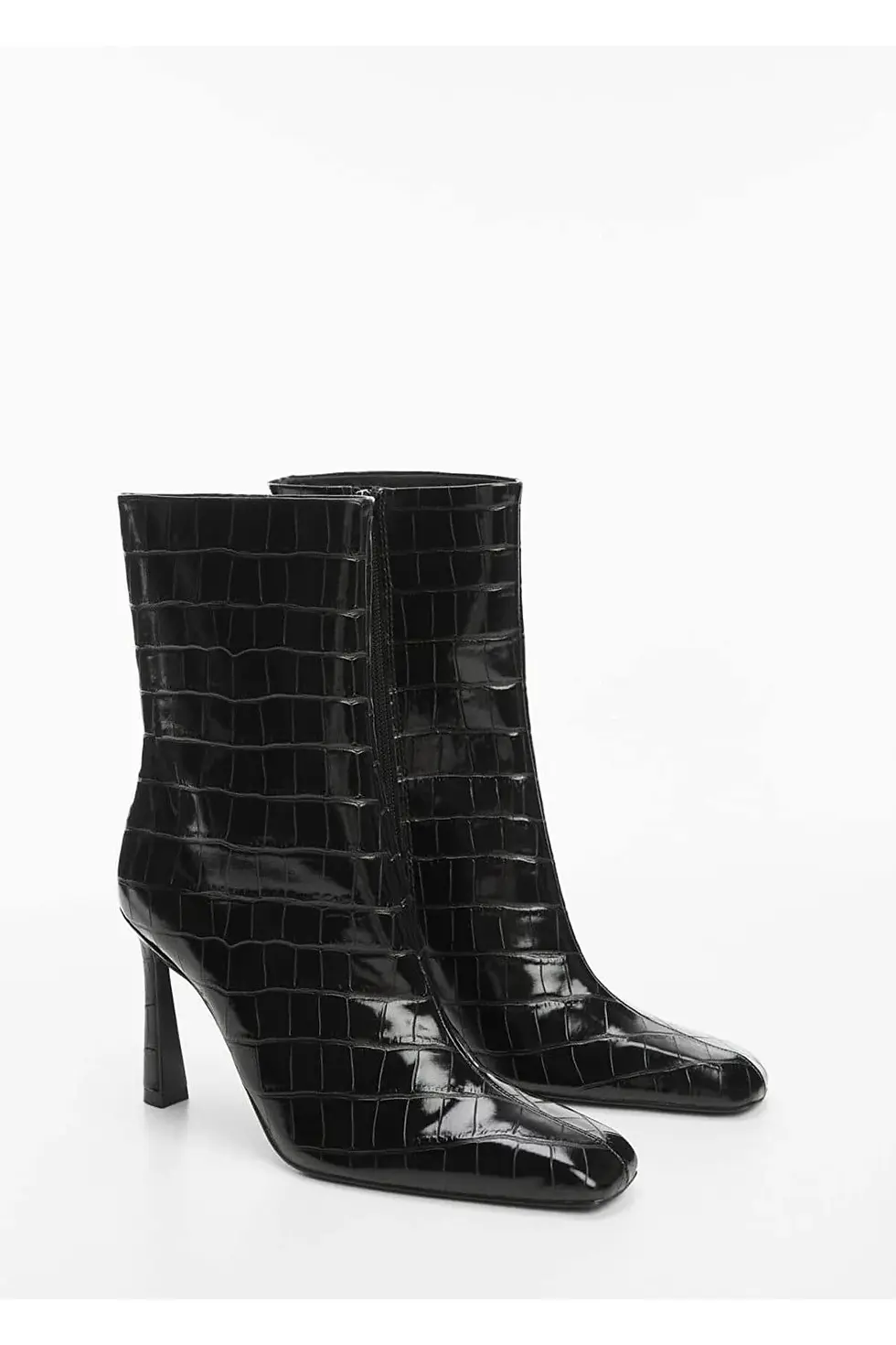 Thumbnail: MANGO Timsah Derisi Görünümlü Topuklu Bilekte Bot