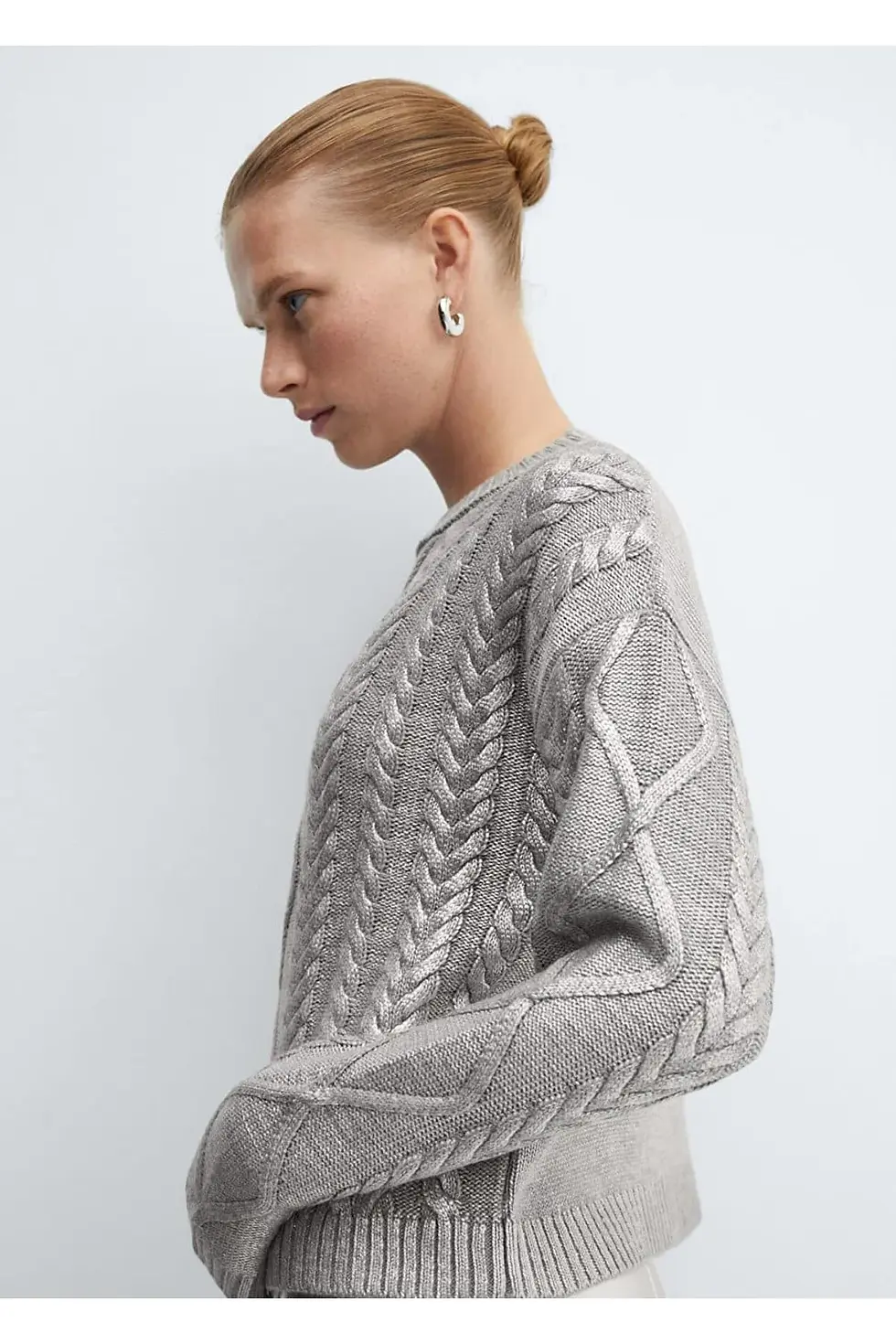 Миниатюра: Mango  Folyo Örgülü Kazak