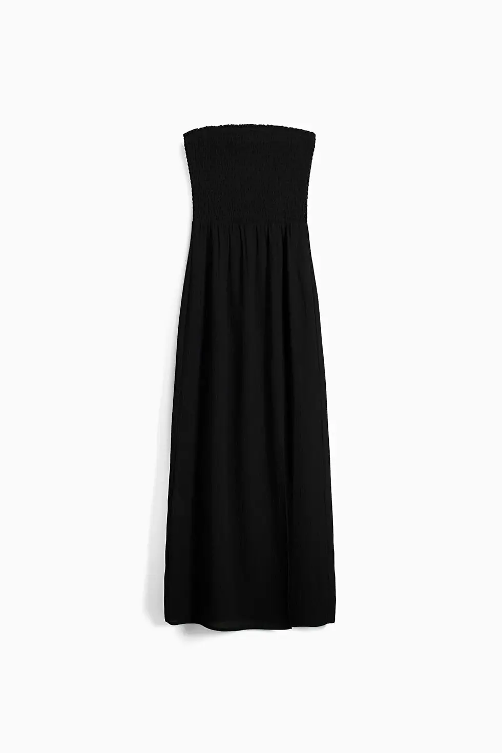 Thumbnail: Bershka Büzgülü uzun straplez elbise