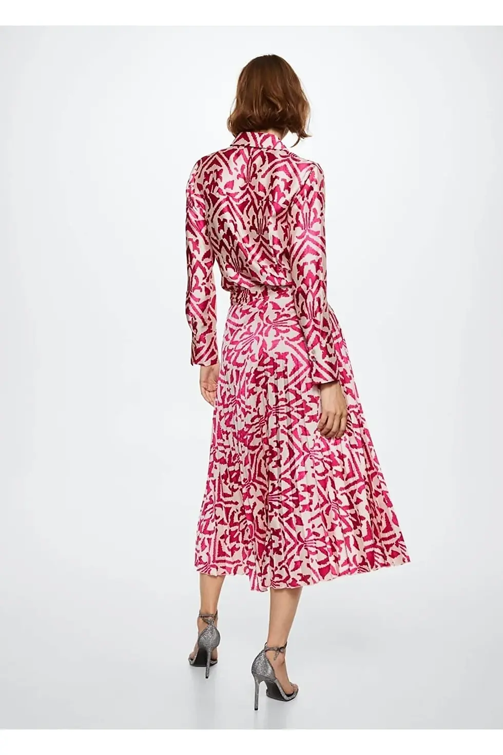 Thumbnail: MANGO Desenli Saten Gömlek