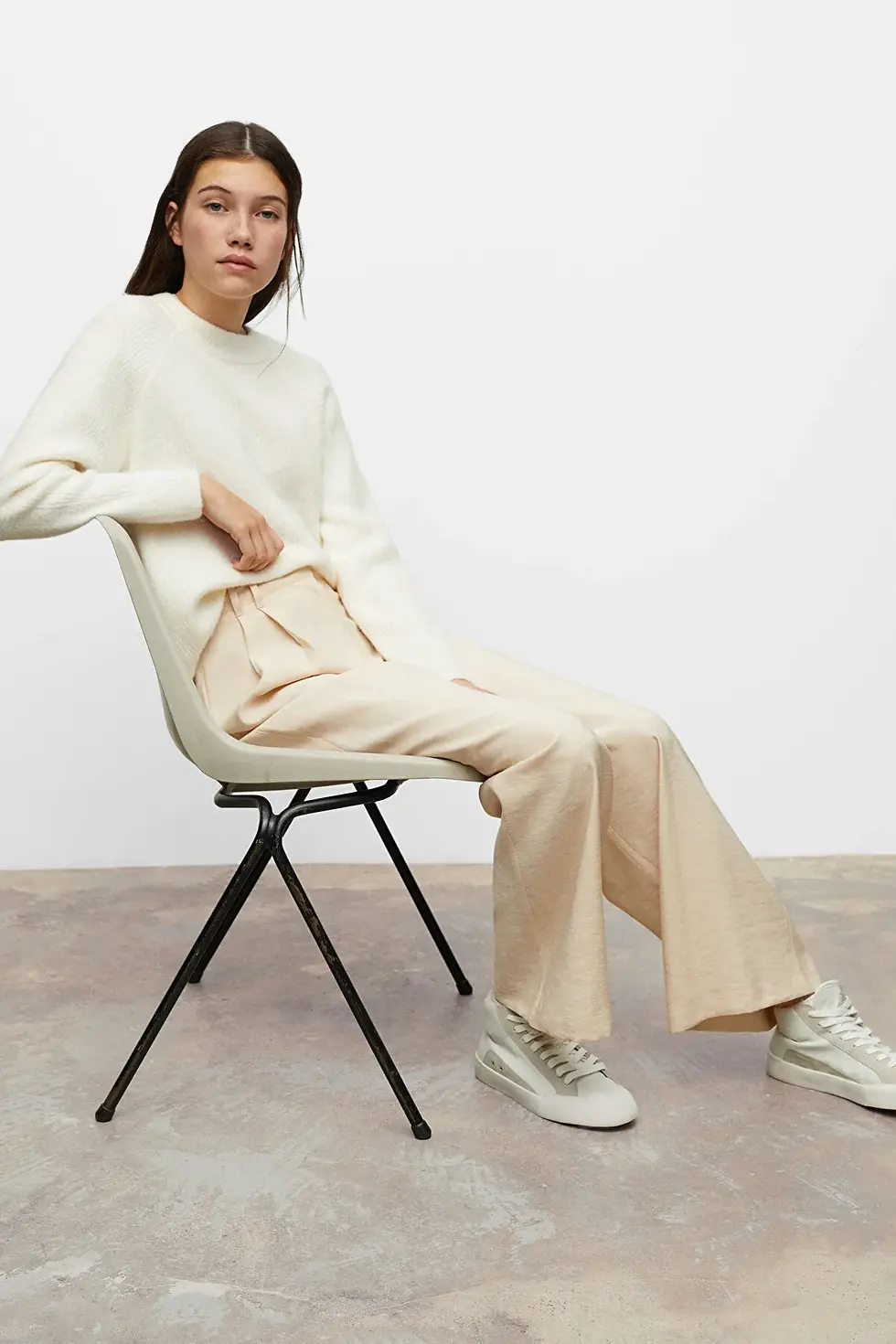 Thumbnail: MANGO Kids Kız Çocuk Natürel Pantolon