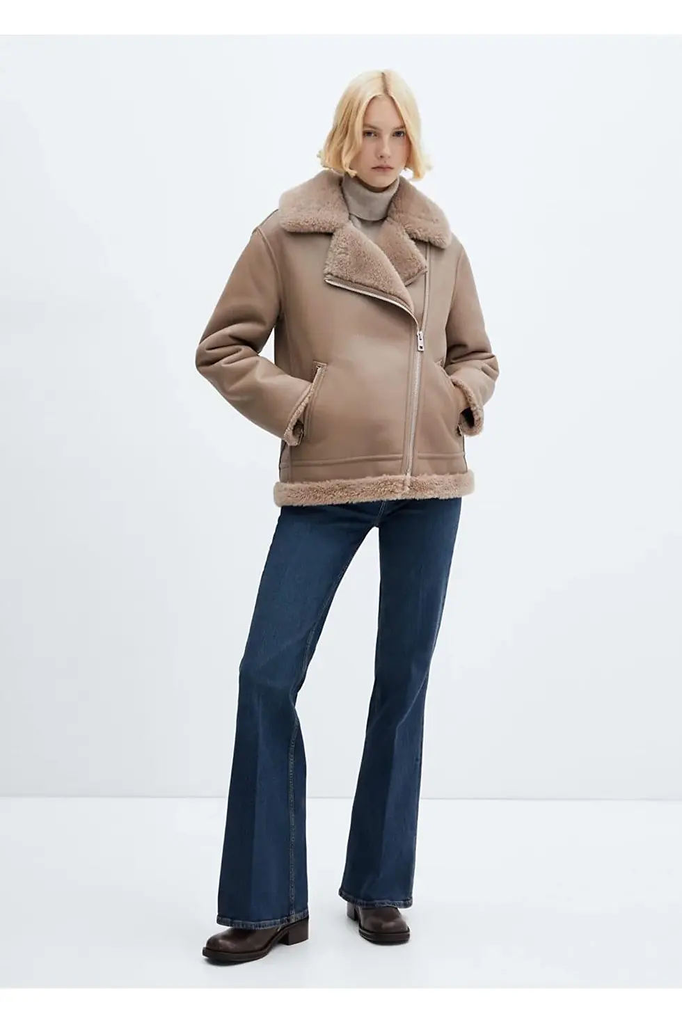 Thumbnail: Mango Suni Kürk Astarlı Ceket