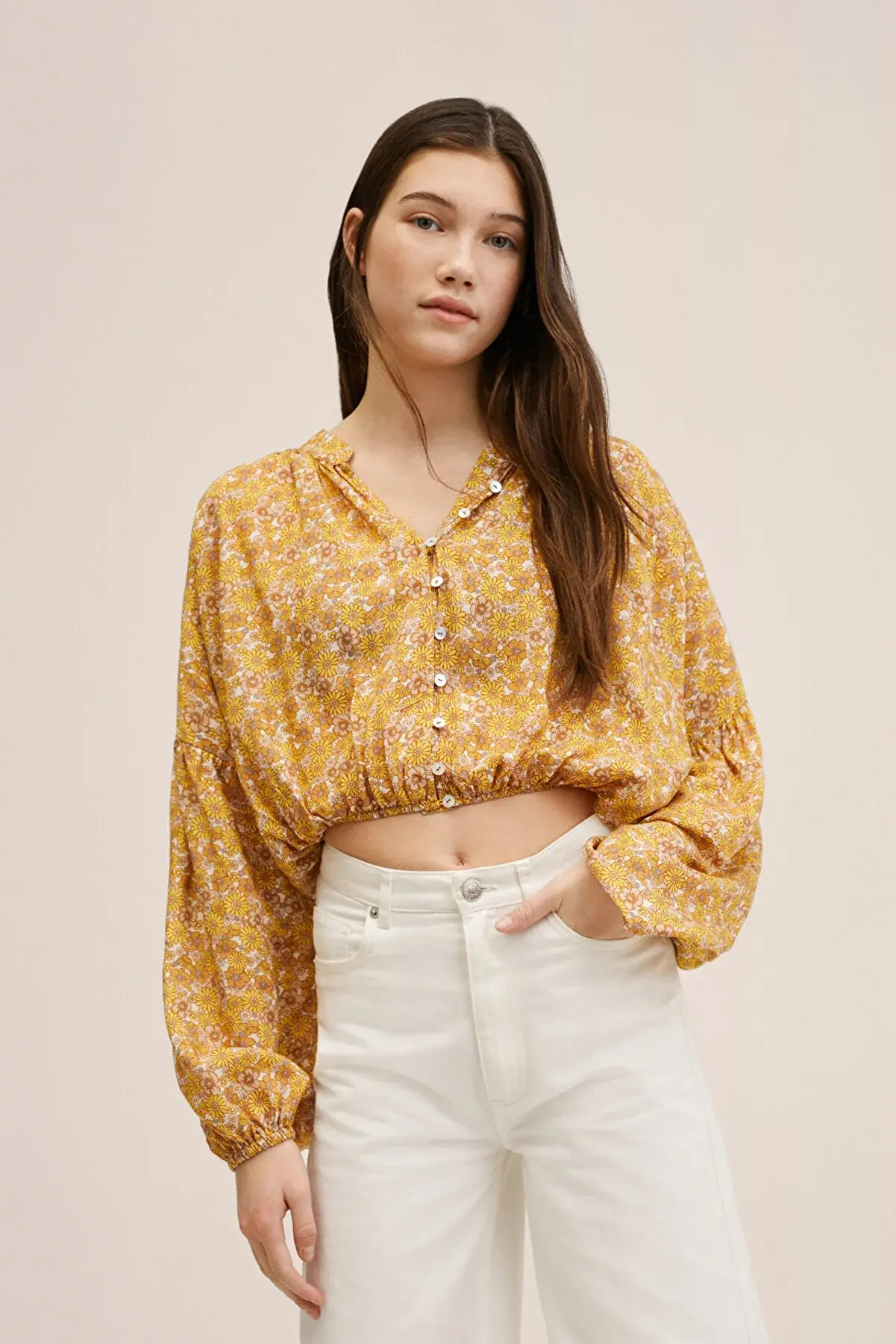 MANGO Kids Hardal Rengi Bluz