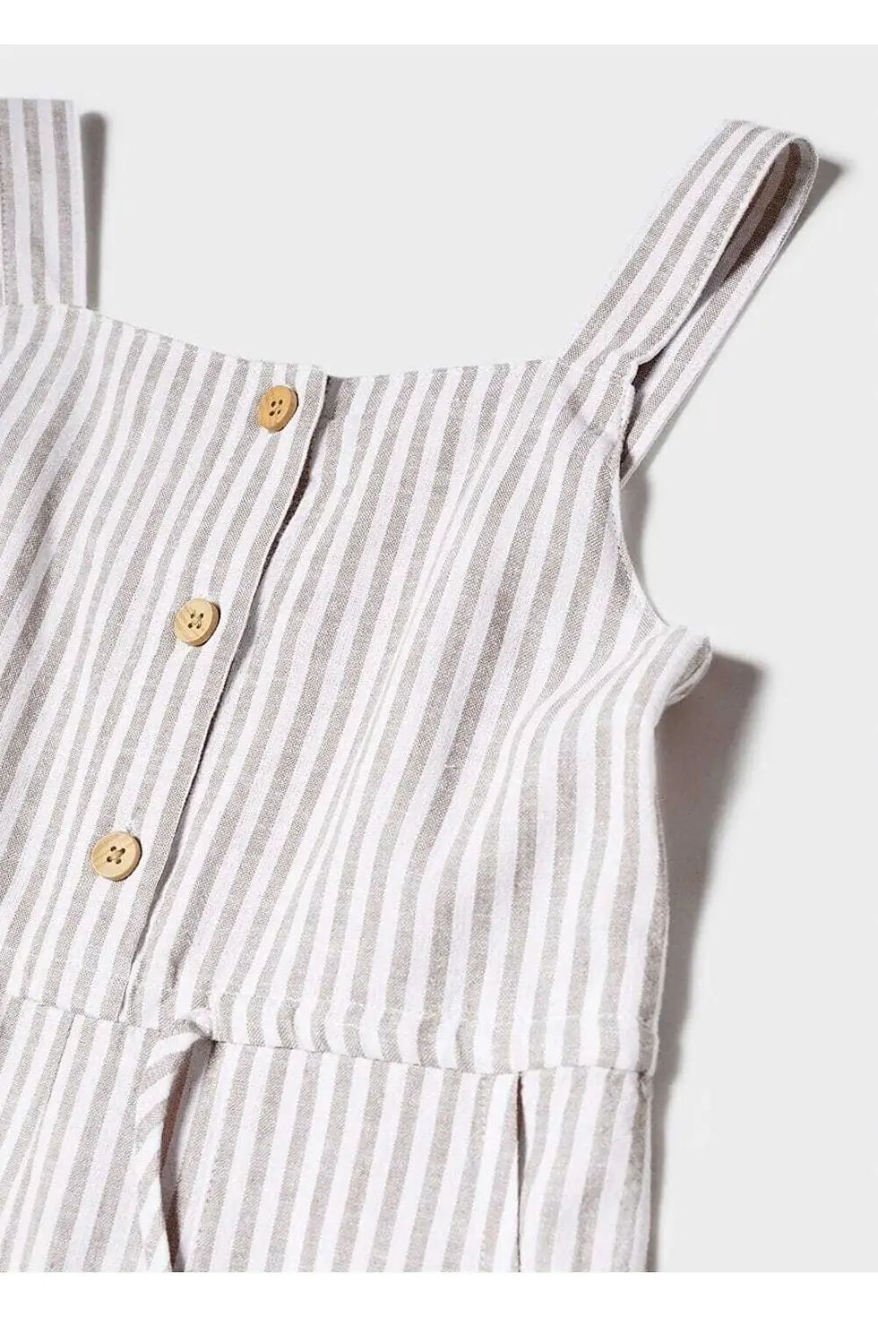 Миниатюра: MANGO Kids Çizgili Keten Tulum