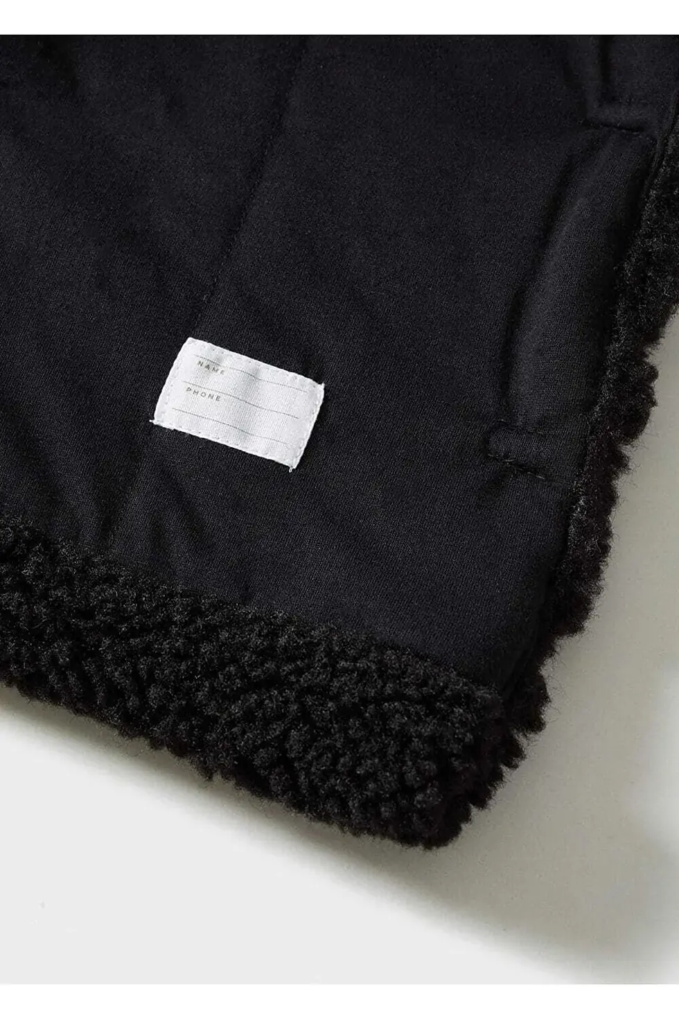 Thumbnail: MANGO Kids Kürk Görünümlü Kapüşonlu Palto