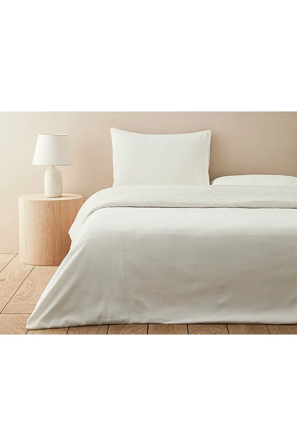 Thumbnail: English Home Ode Şönil İplikli İpliği Boyalı Tek Kişilik Nevresim Takımı Bej