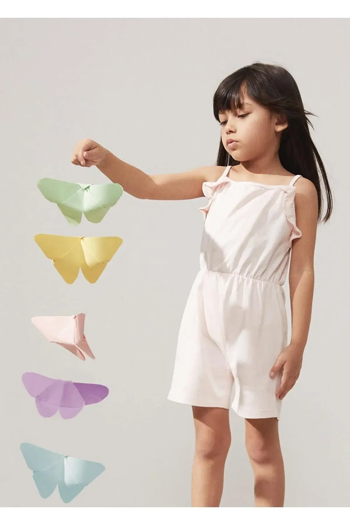 MANGO Baby Kırçıllı koton tulum