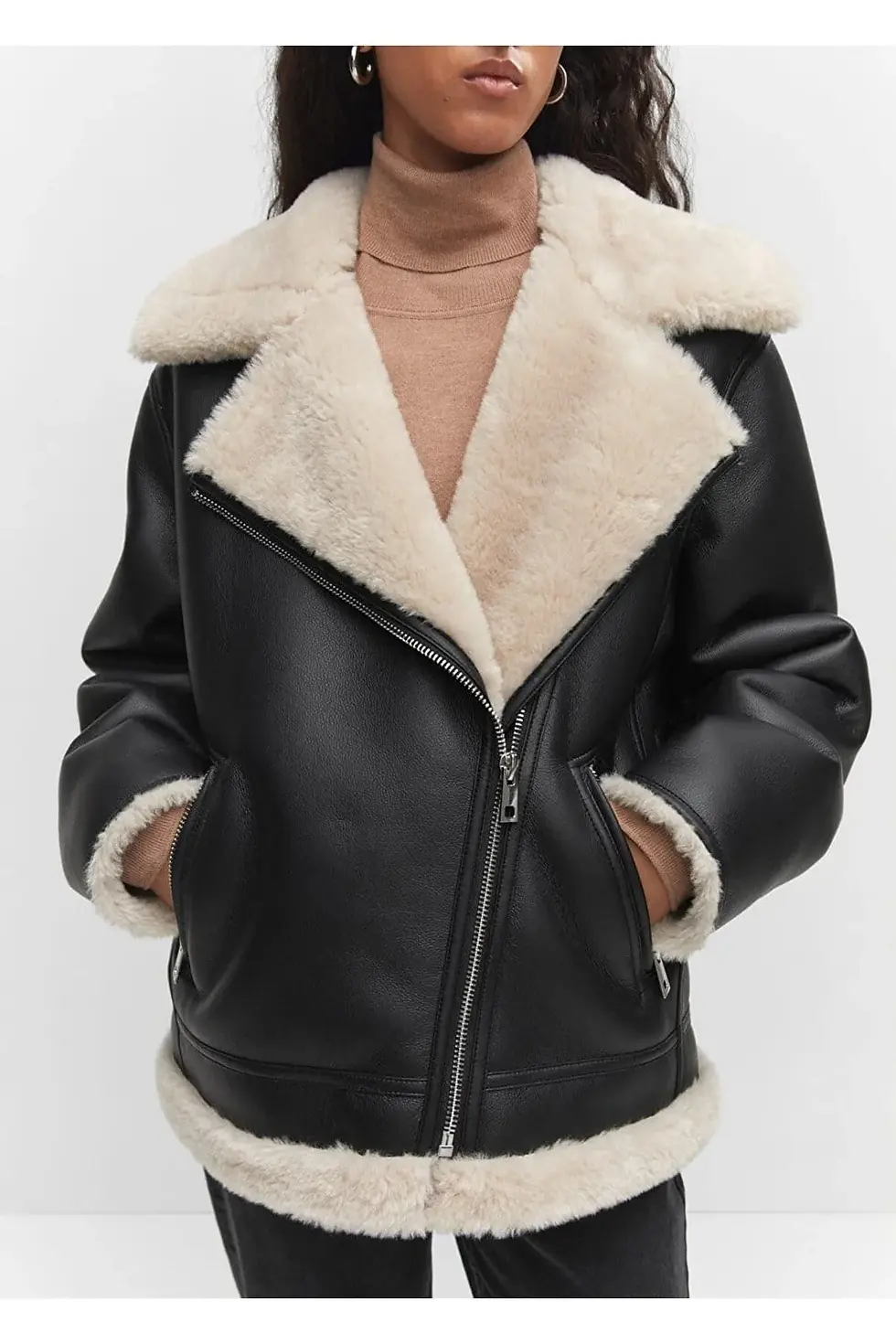 Thumbnail: Mango Suni kürk astarlı ceket