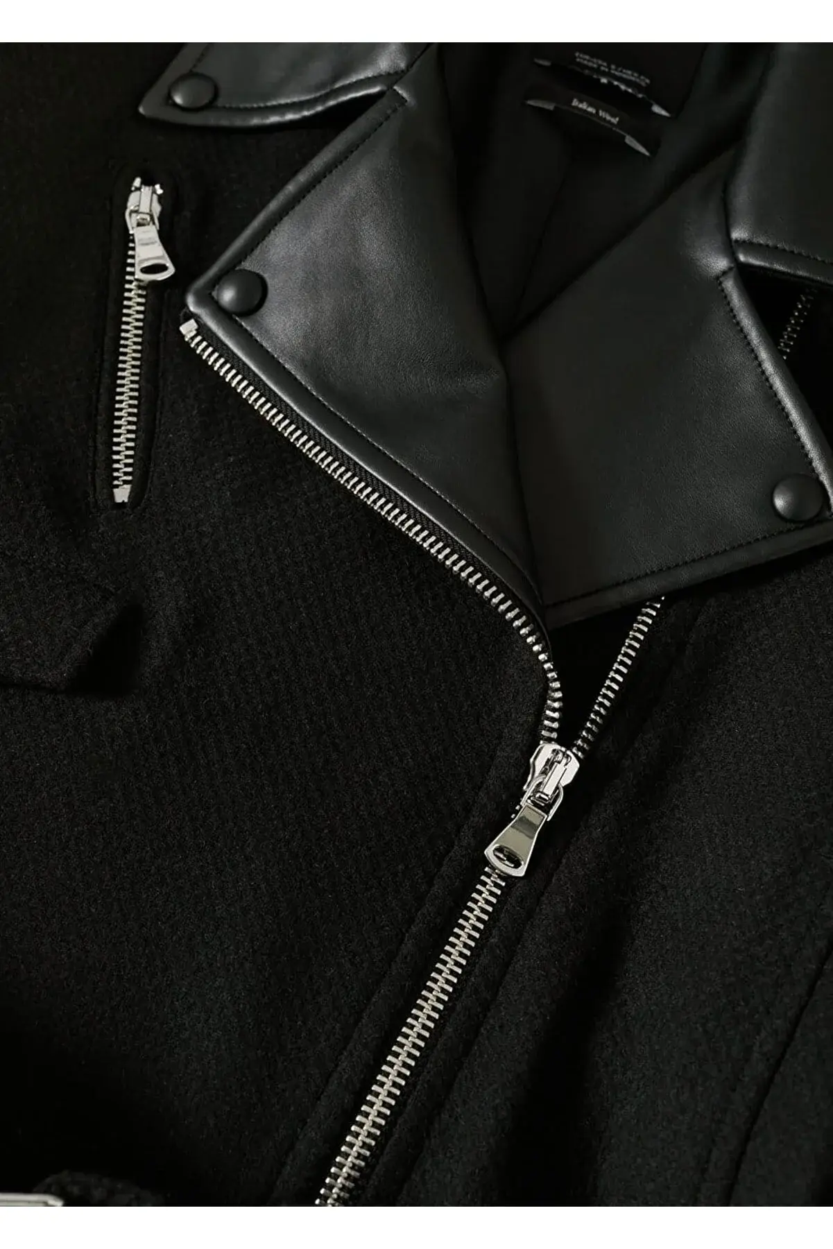 Mango Yün Biker Ceket