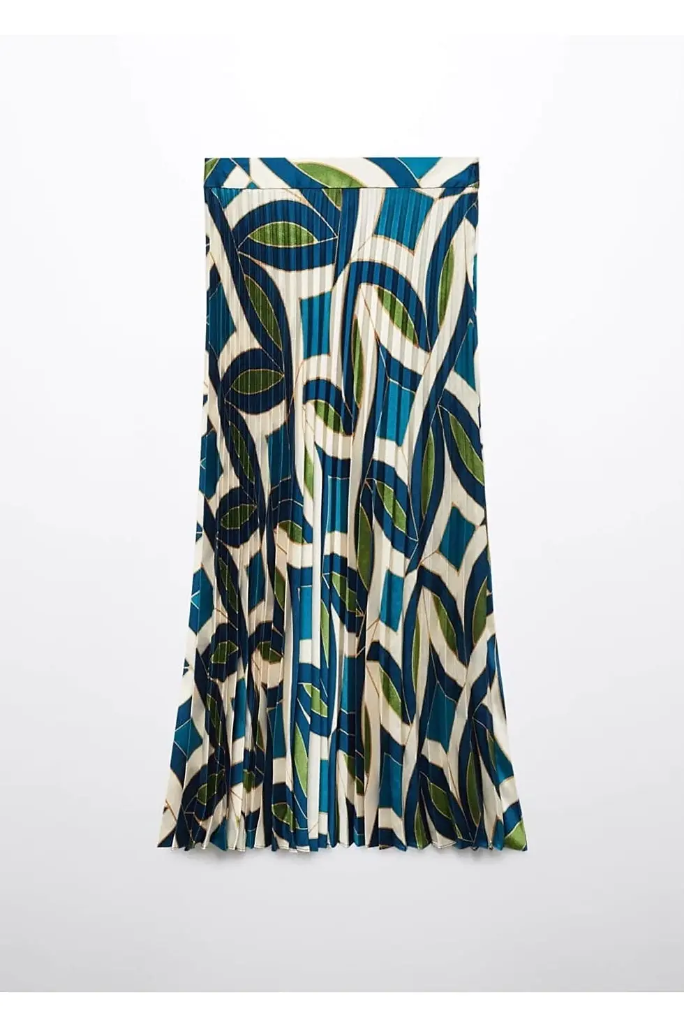 Thumbnail: Mango Desenli pilili etek