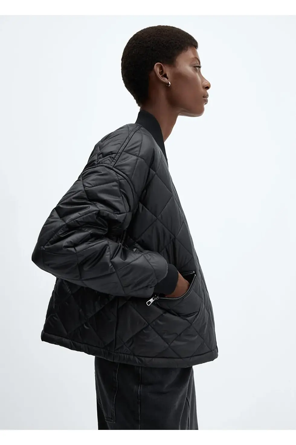 Thumbnail: Mango  Kapitone Su Geçirmez Bomber Ceket