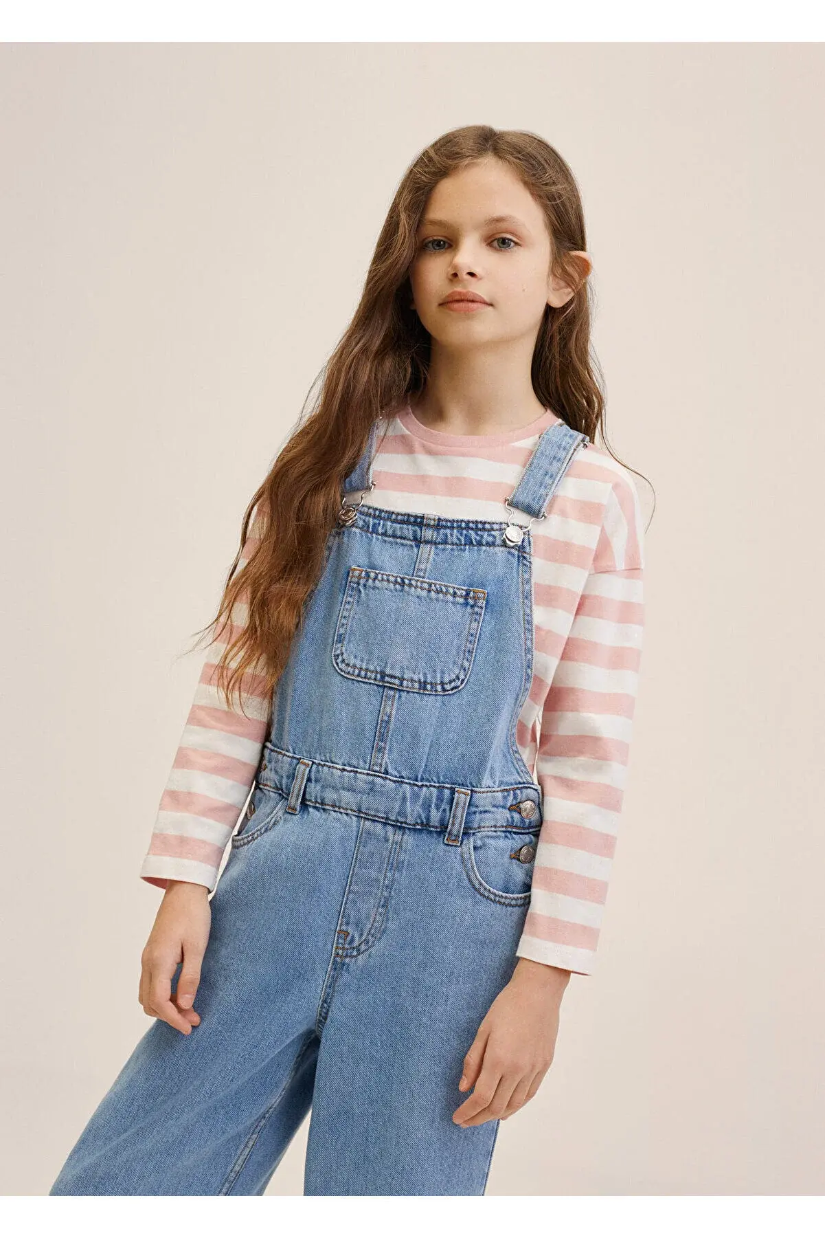 MANGO Kids Kız Çocuk Lacivert Tulum