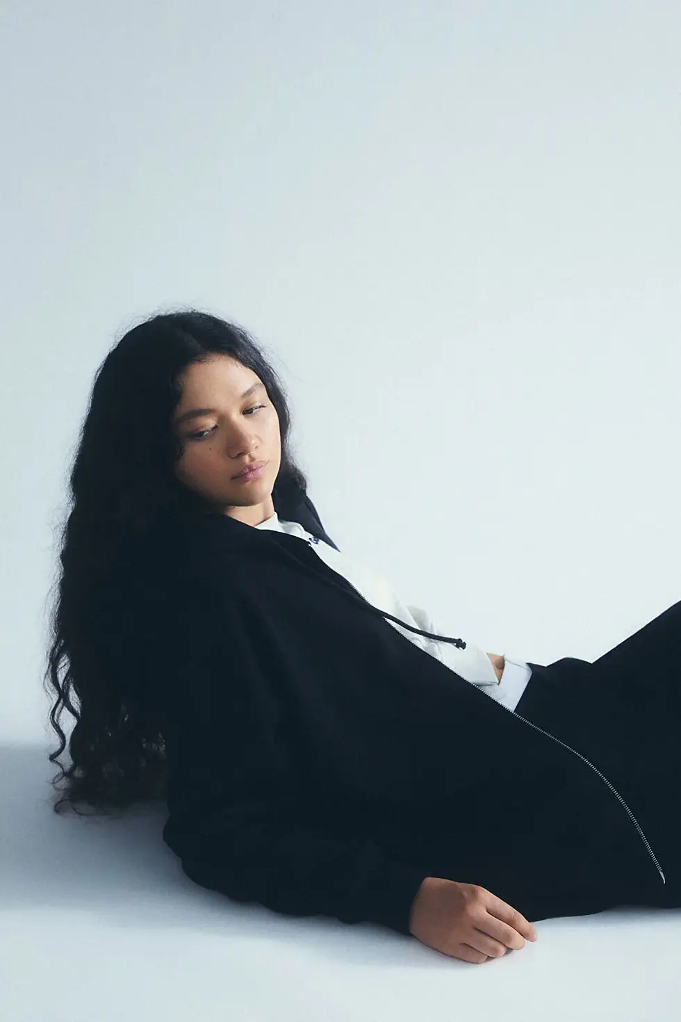 Thumbnail: Pull & Bear Oversize fermuarlı kapüşonlu sweatshirt