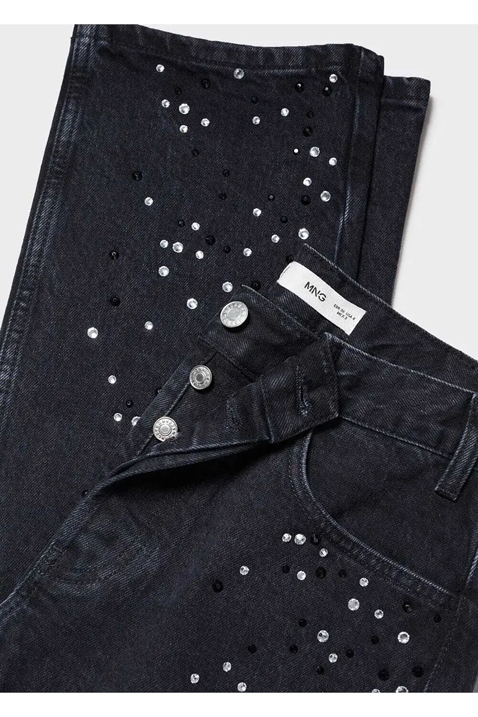 Миниатюра: Mango Kristal Taşlı Jean Pantolon