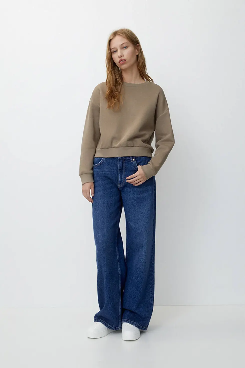 Thumbnail: Pull & Bear Bisiklet yaka basic sweatshirt