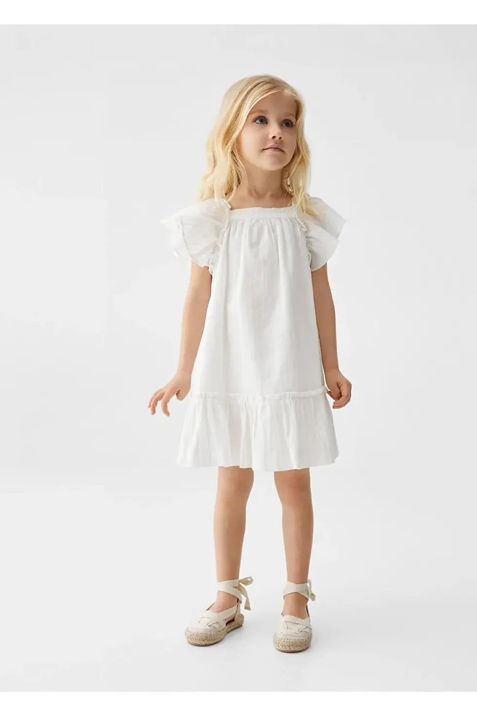 Thumbnail: MANGO Baby Parıltılı Dokuma Elbise