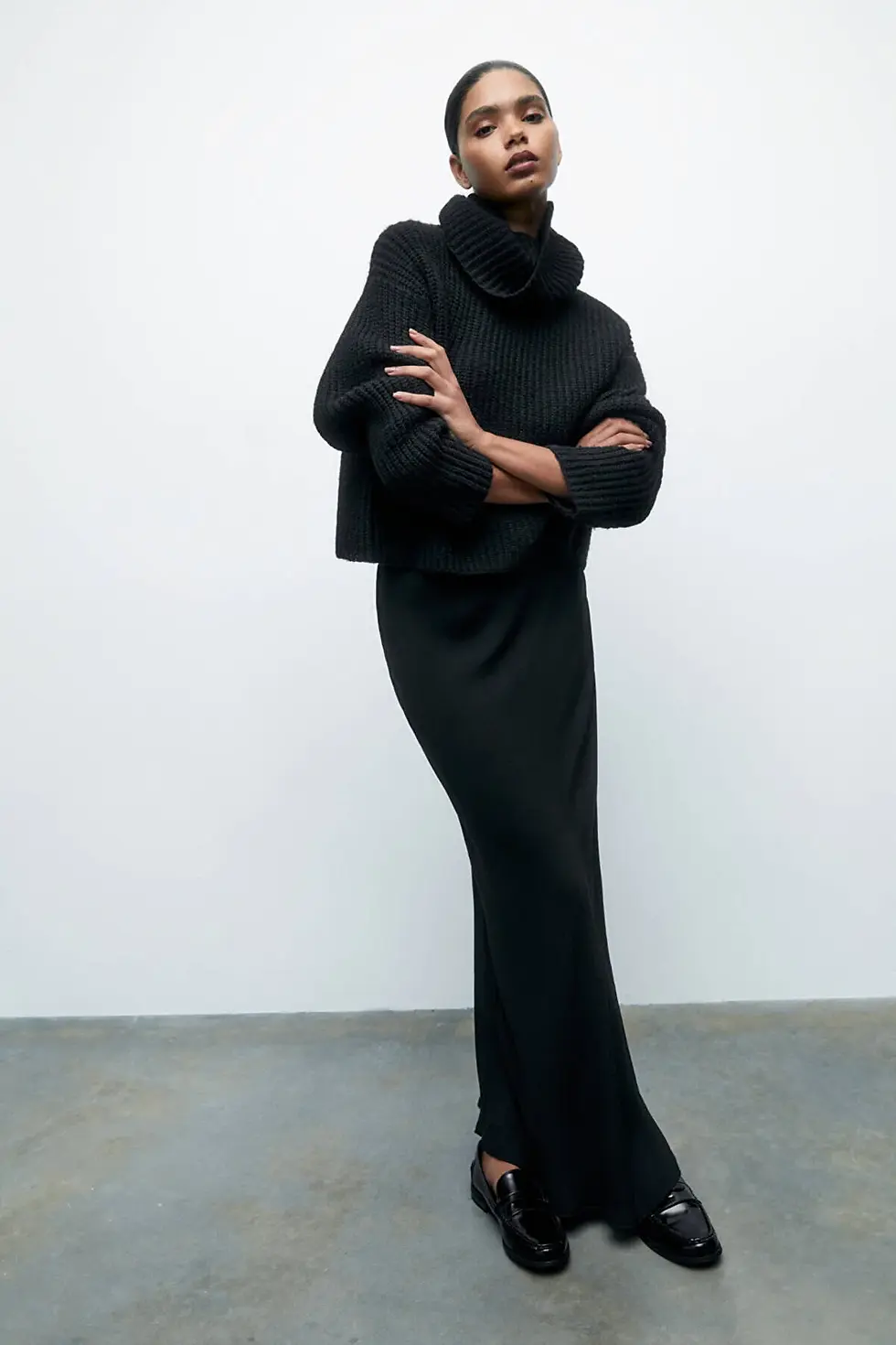 Thumbnail: Pull & Bear Dökümlü midi etek