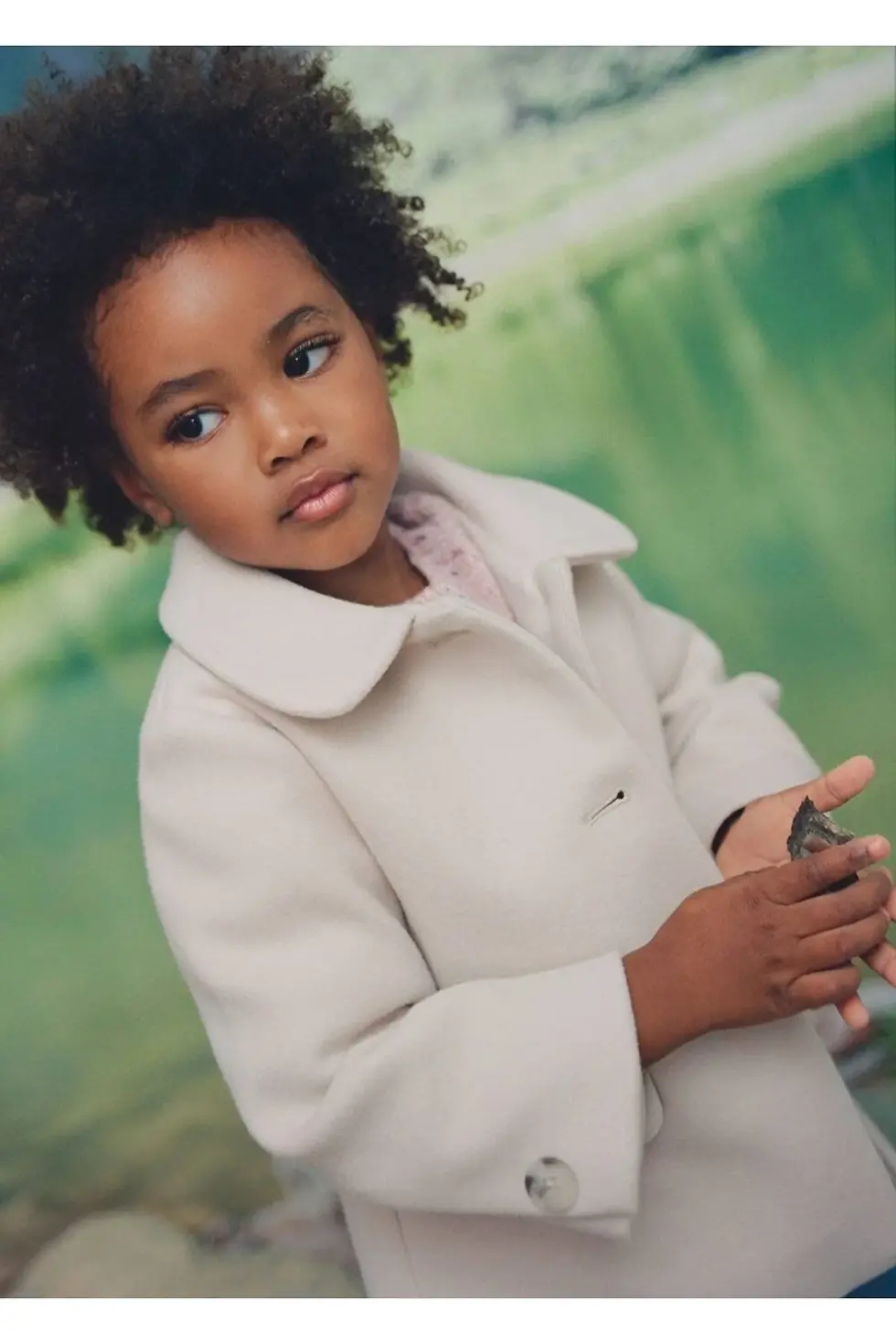 Thumbnail: MANGO Baby Düğmeli Pamuklu Palto