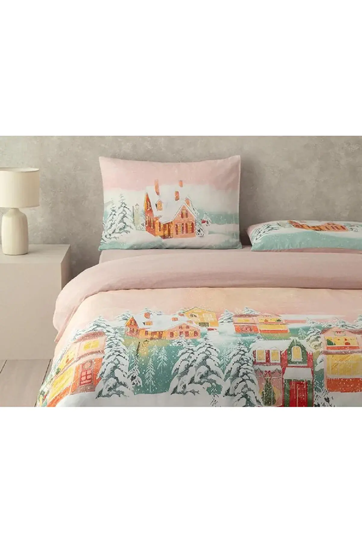English Home Afterglow Dijital Baskılı Soft Cotton Tek Kişilik Nevresim Takımı A