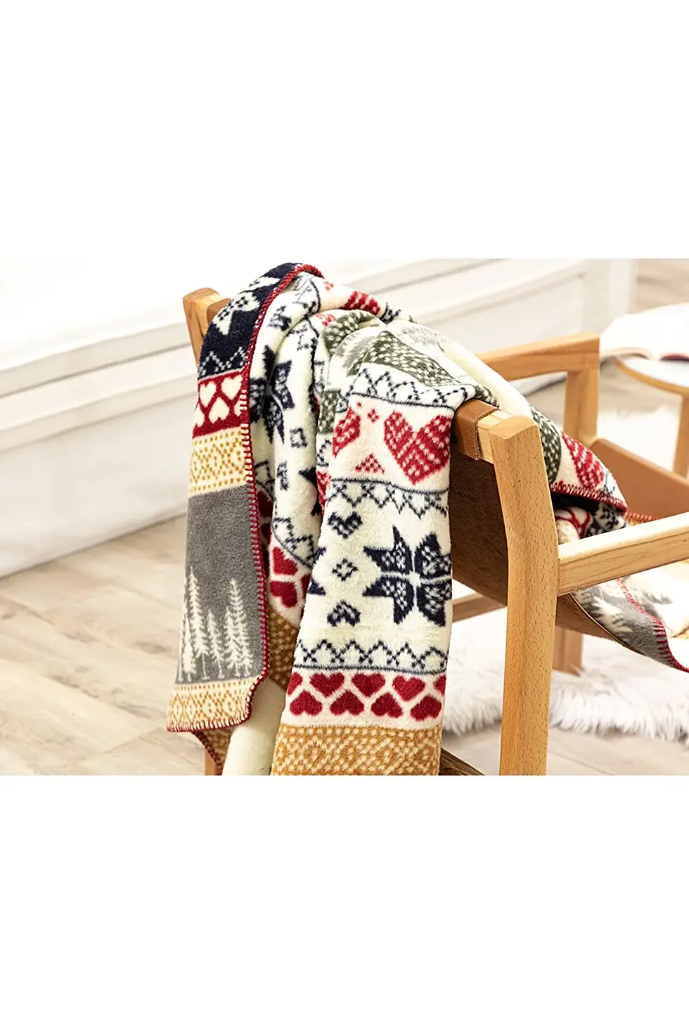 Thumbnail: English Home Winterfell Krm Akrilik Tv Battaniye 130x170 Cm Lacivert-kırmızı