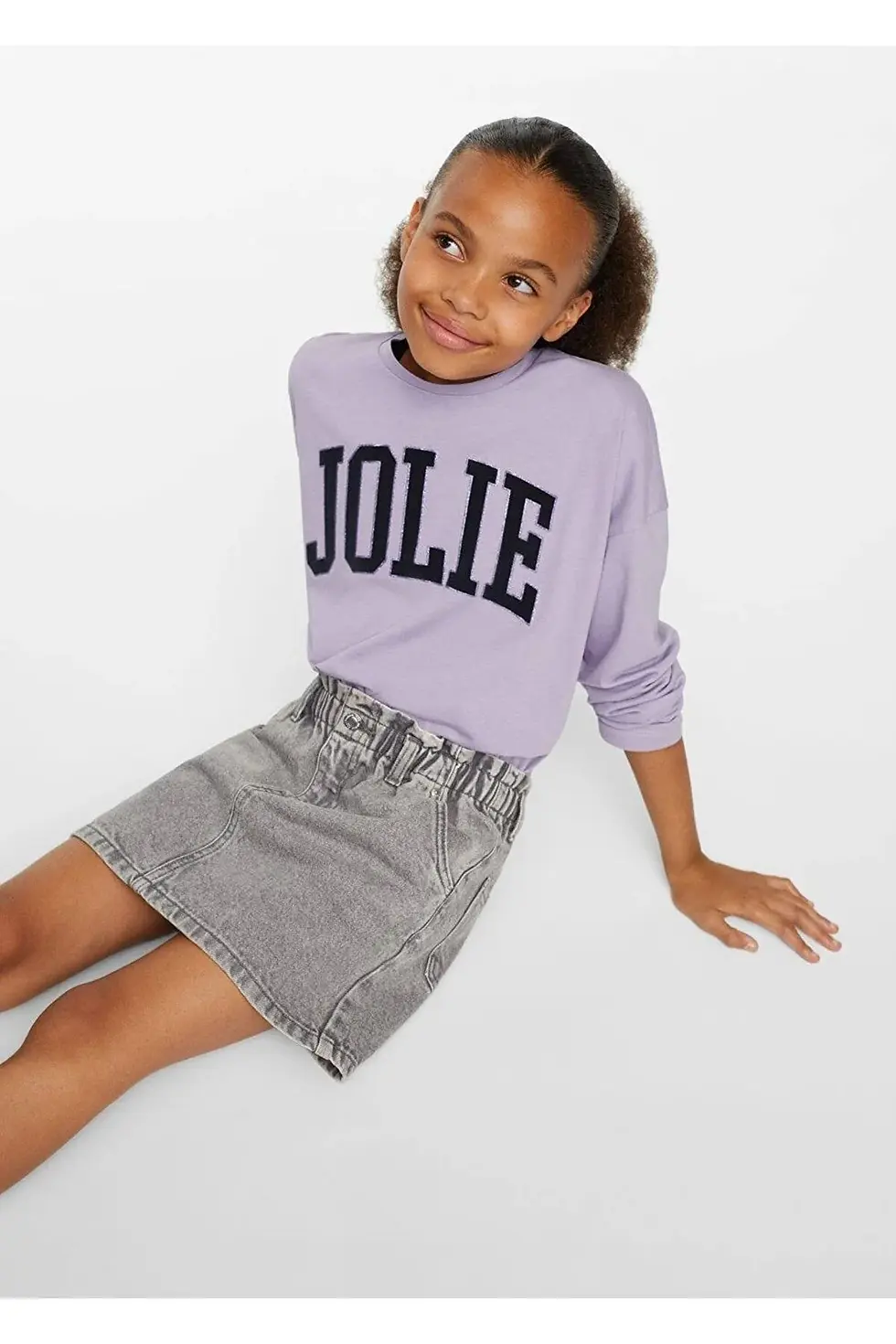 Thumbnail: MANGO Kids Mesajlı Uzun Kollu Tişört