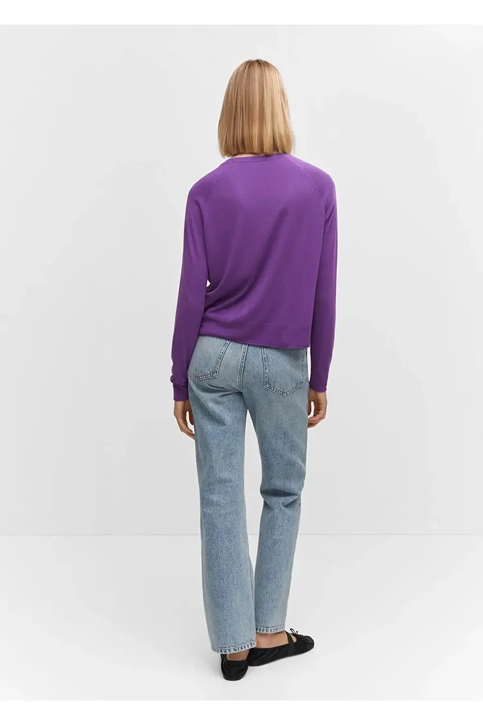 Миниатюра: Mango İnce triko yuvarlak yaka kazak