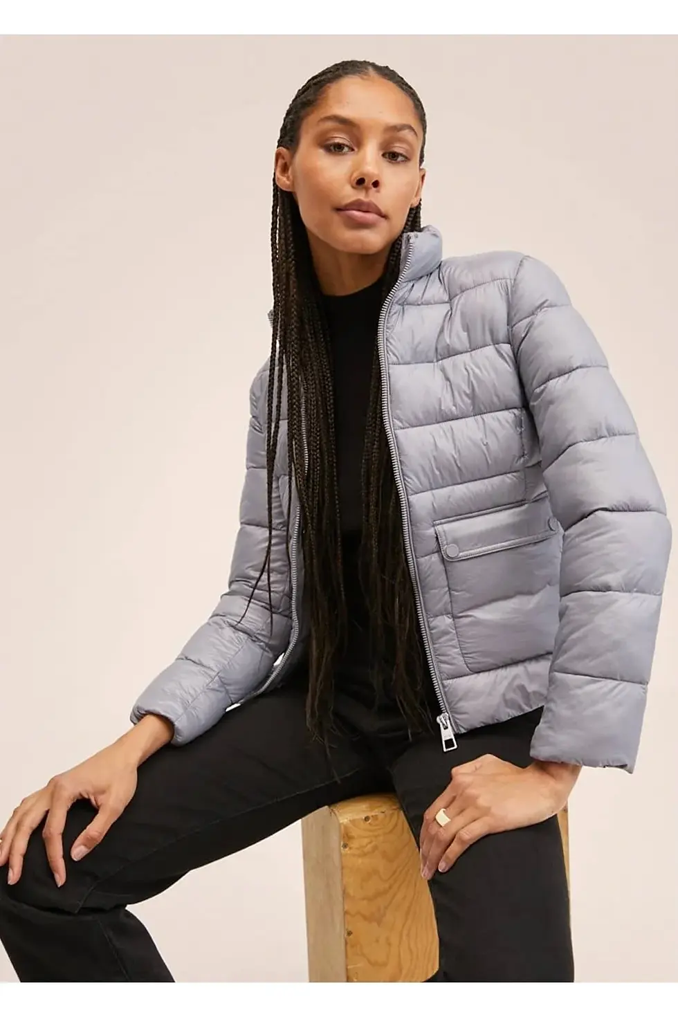 Thumbnail: Mango Cepli Kapitoneli Ceket