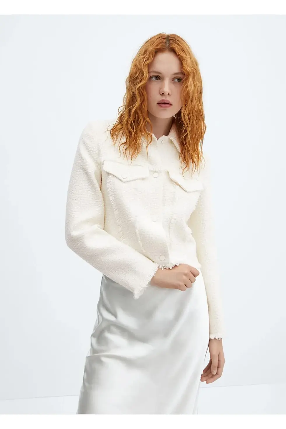 Thumbnail: Mango  Püsküllü Dikişli Tüvit Ceket