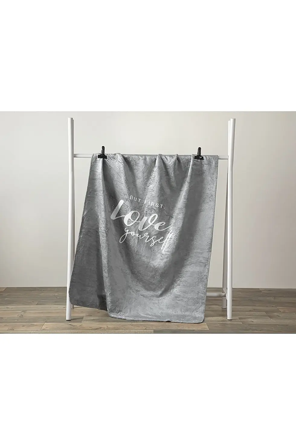 Thumbnail: English Home Love Yourself Akrilik Tv Battaniye 130x170 cm Gri