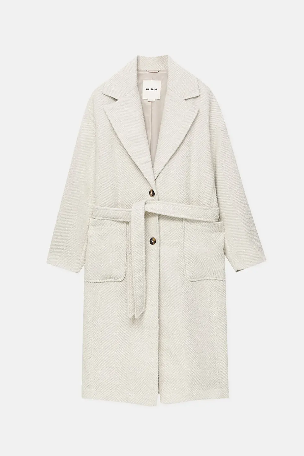 Thumbnail: Pull & Bear Oversize kaşe balıksırtı kaban