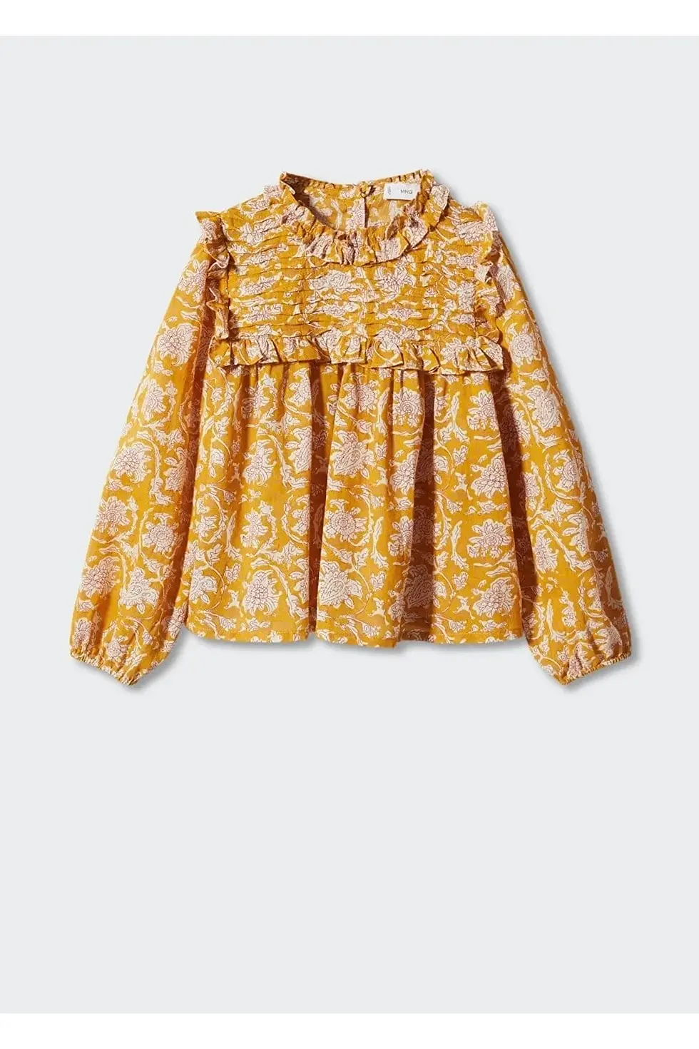 Миниатюра: MANGO Kids Fırfırlı Ve Büzgülü Bluz