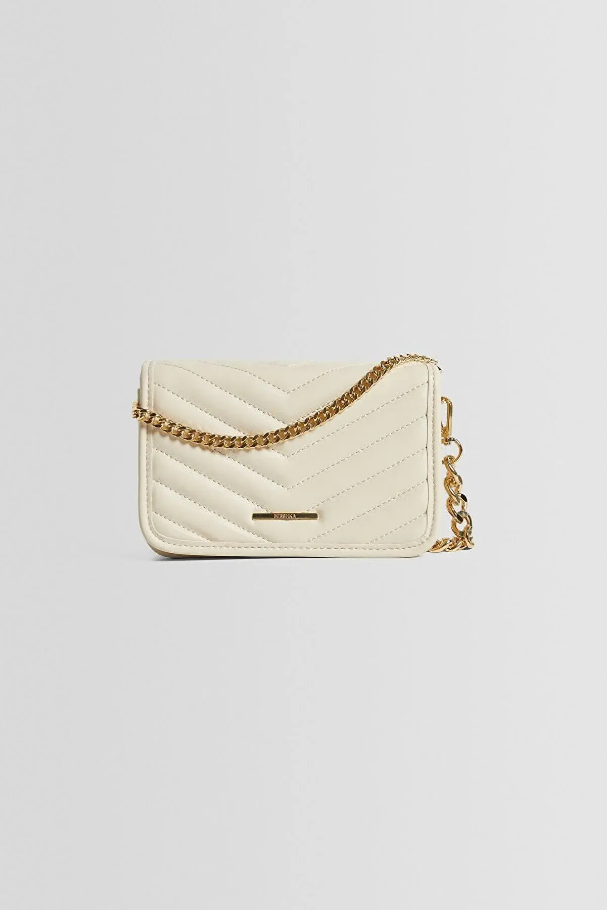 Bershka Zincirli çok yönlü kapitone çapraz askılı çanta