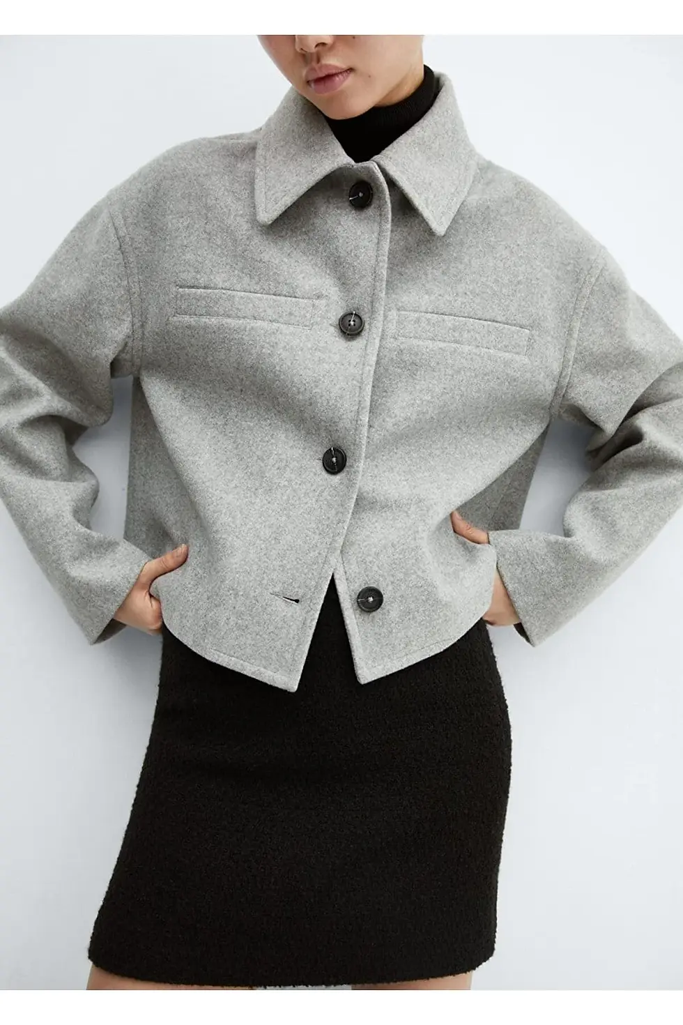 Thumbnail: Mango  Düğmeli Cepli Ceket