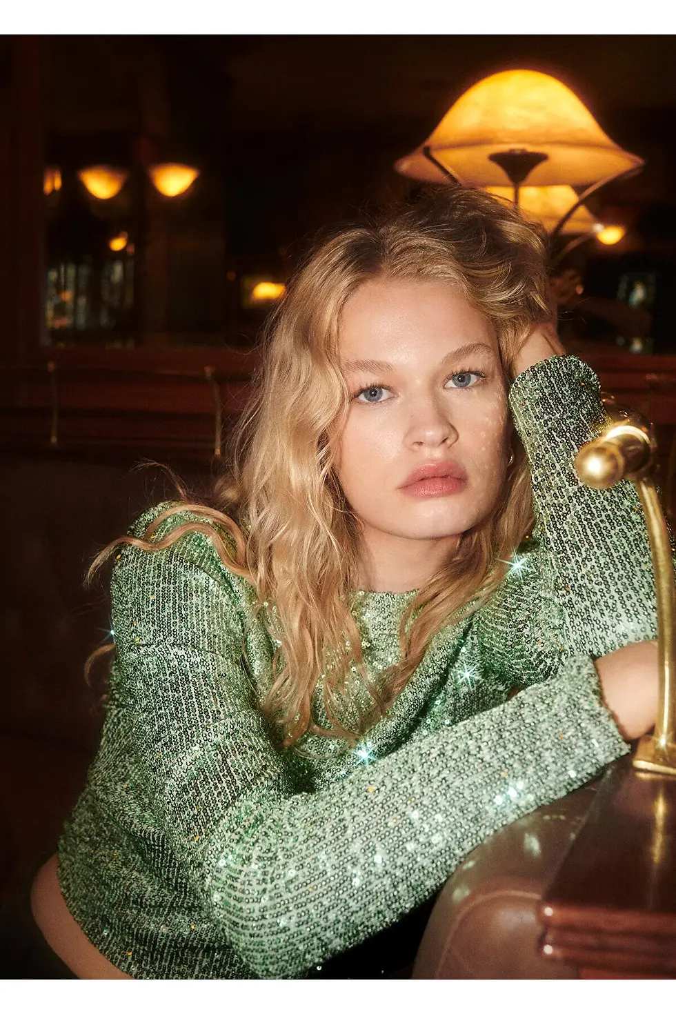 Thumbnail: MANGO Pastel Yeşil Kadın Bluz