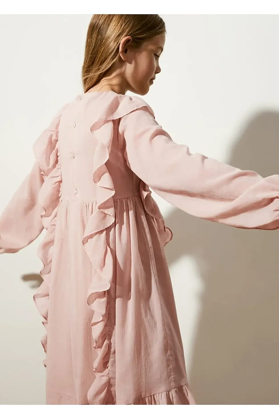 Thumbnail: MANGO Kids Volanlı Pamuklu Elbise