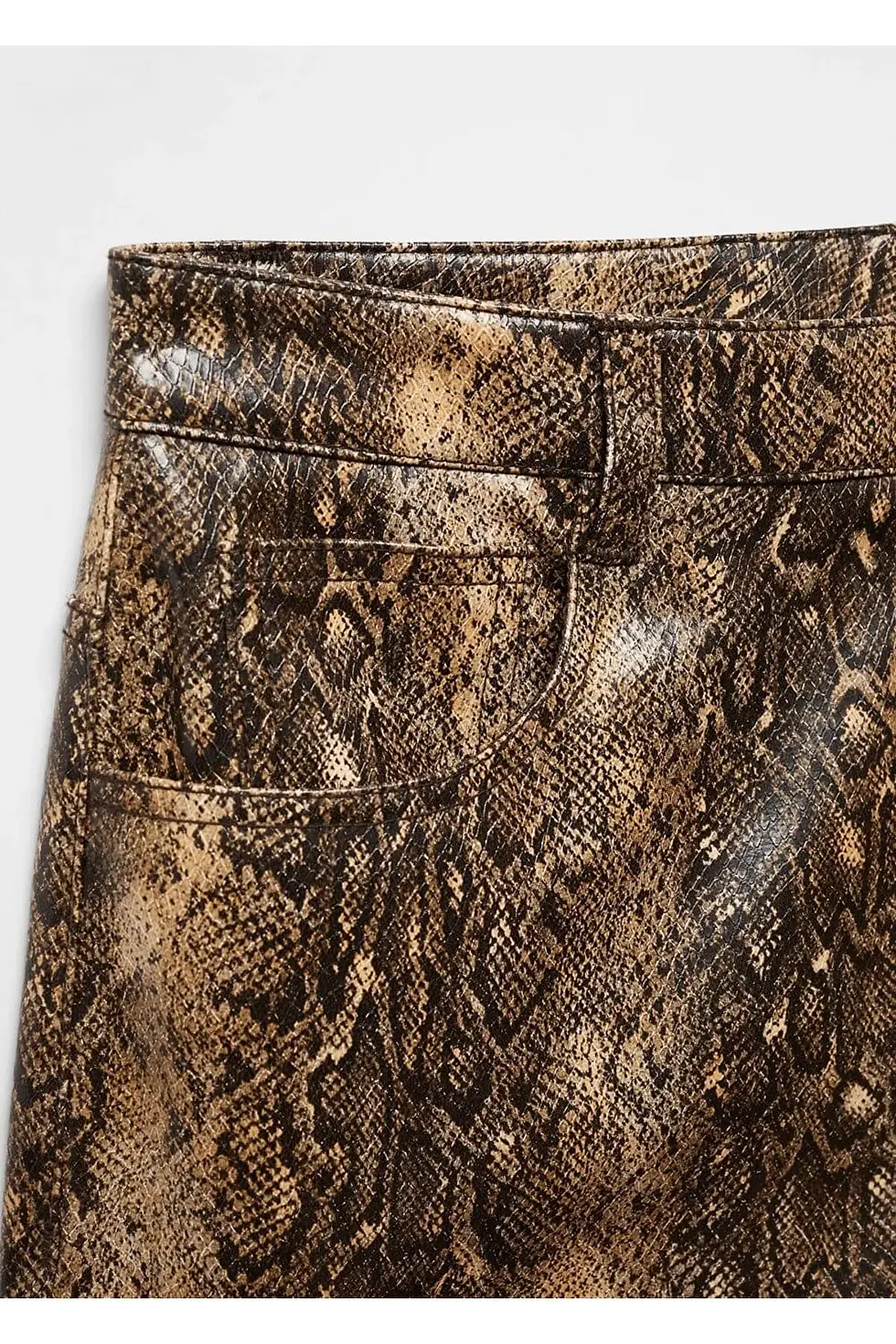 Миниатюра: Mango Yılan derisi desenli pantolon