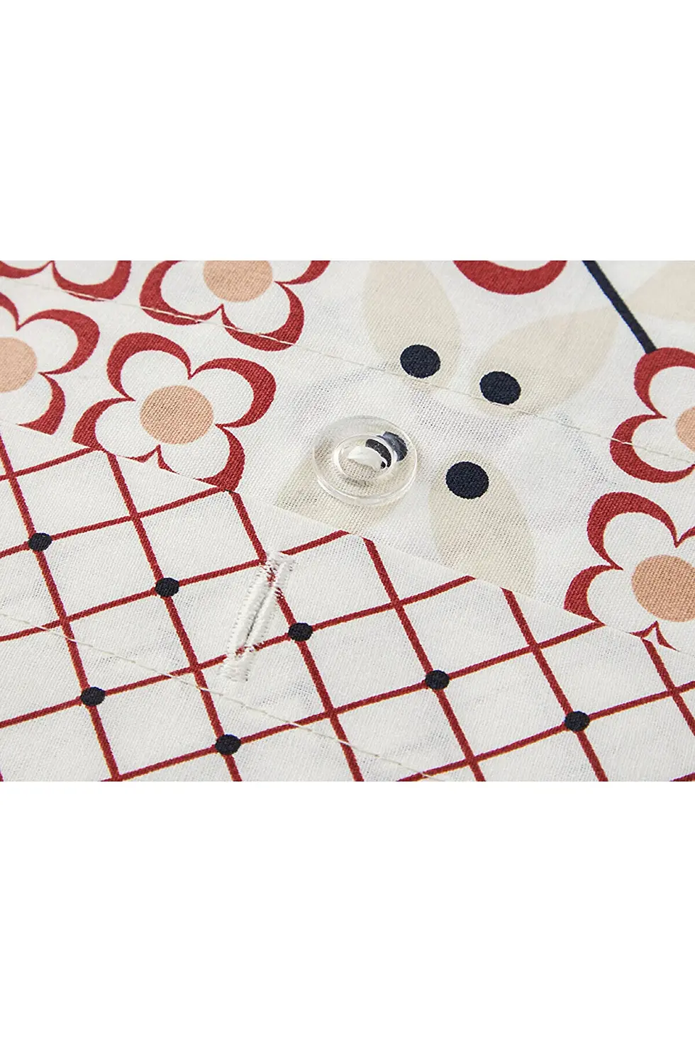 Thumbnail: English Home Retro Glam Pamuk Tek Kişilik Nevresim Takımı Kırmızı