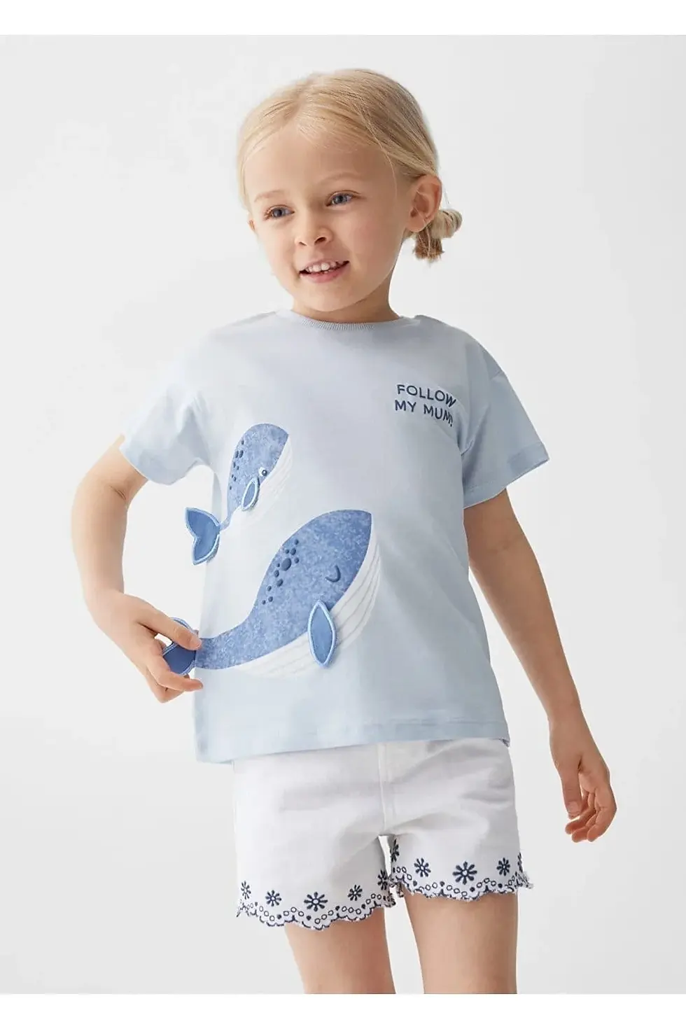 Thumbnail: MANGO Baby Kayık Desenli Pamuklu Tişört