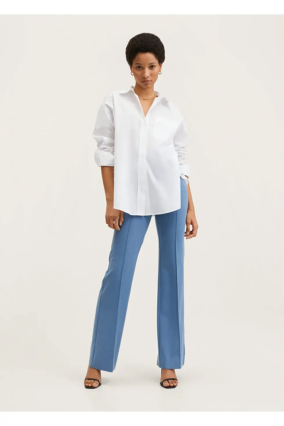 Thumbnail: MANGO Kadın Kırık Beyaz Gömlek