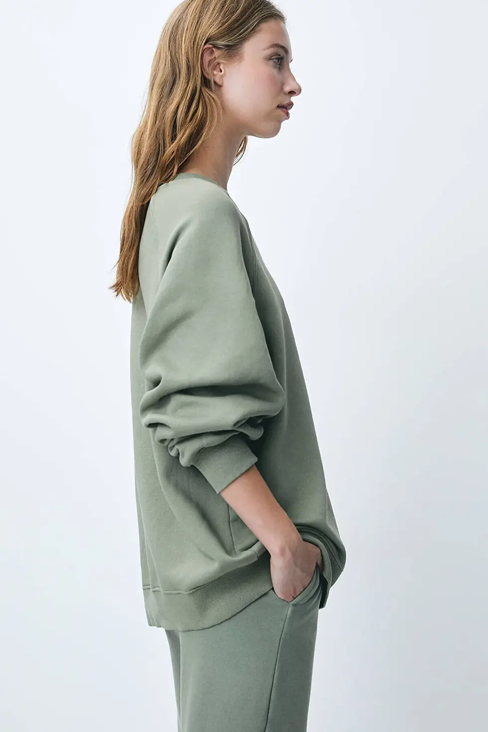 Thumbnail: Pull & Bear Soluk efektli sweatshirt