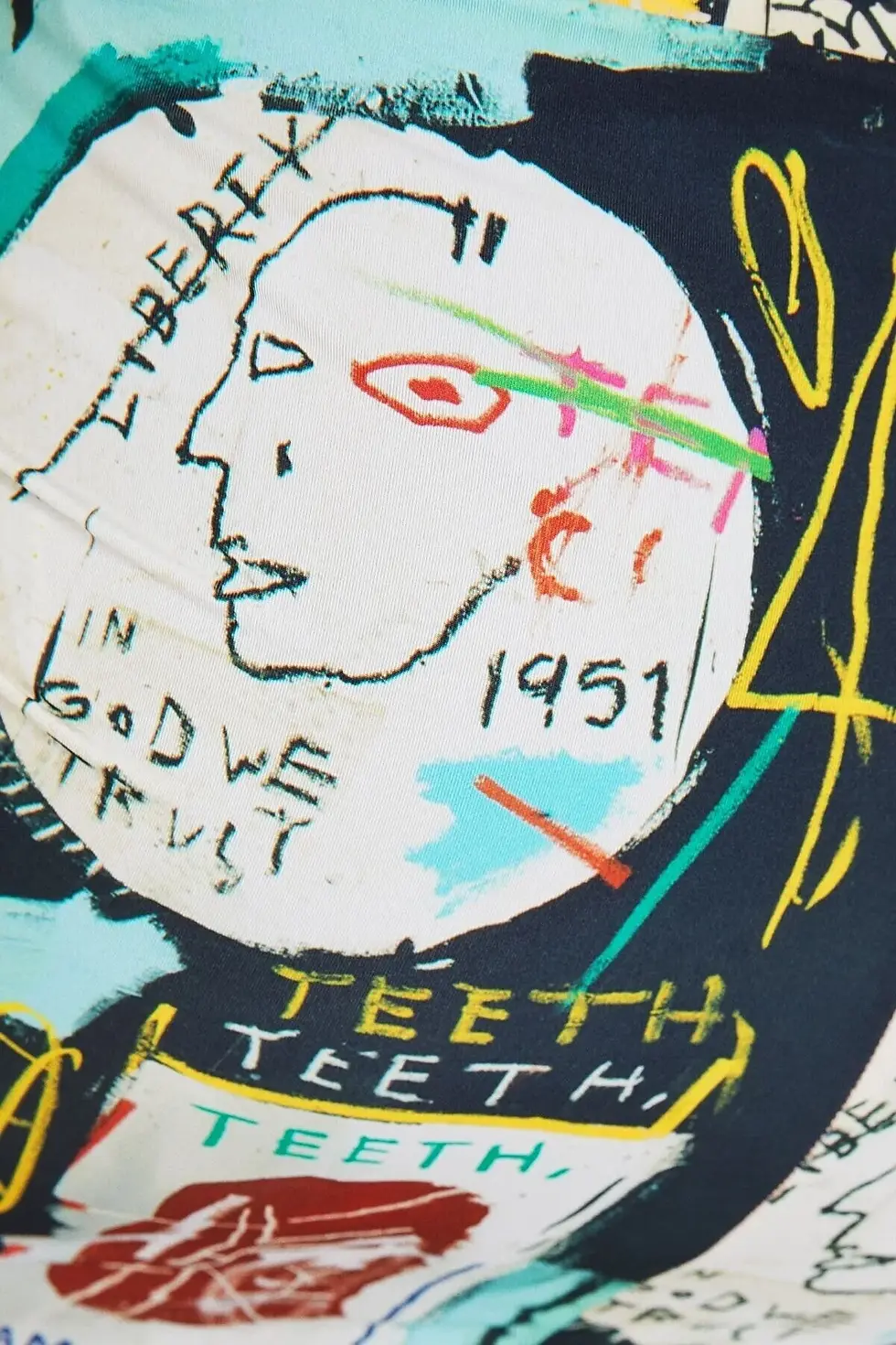 Thumbnail: Bershka Jean-michel Basquiat Desenli Midi Etek