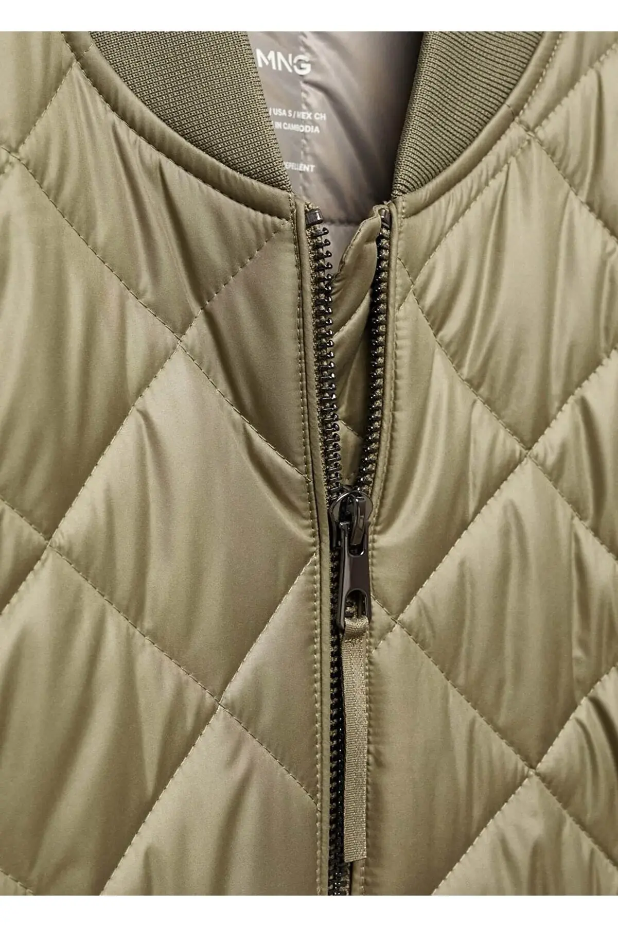 Mango Kapitone Su Geçirmez Bomber Ceket