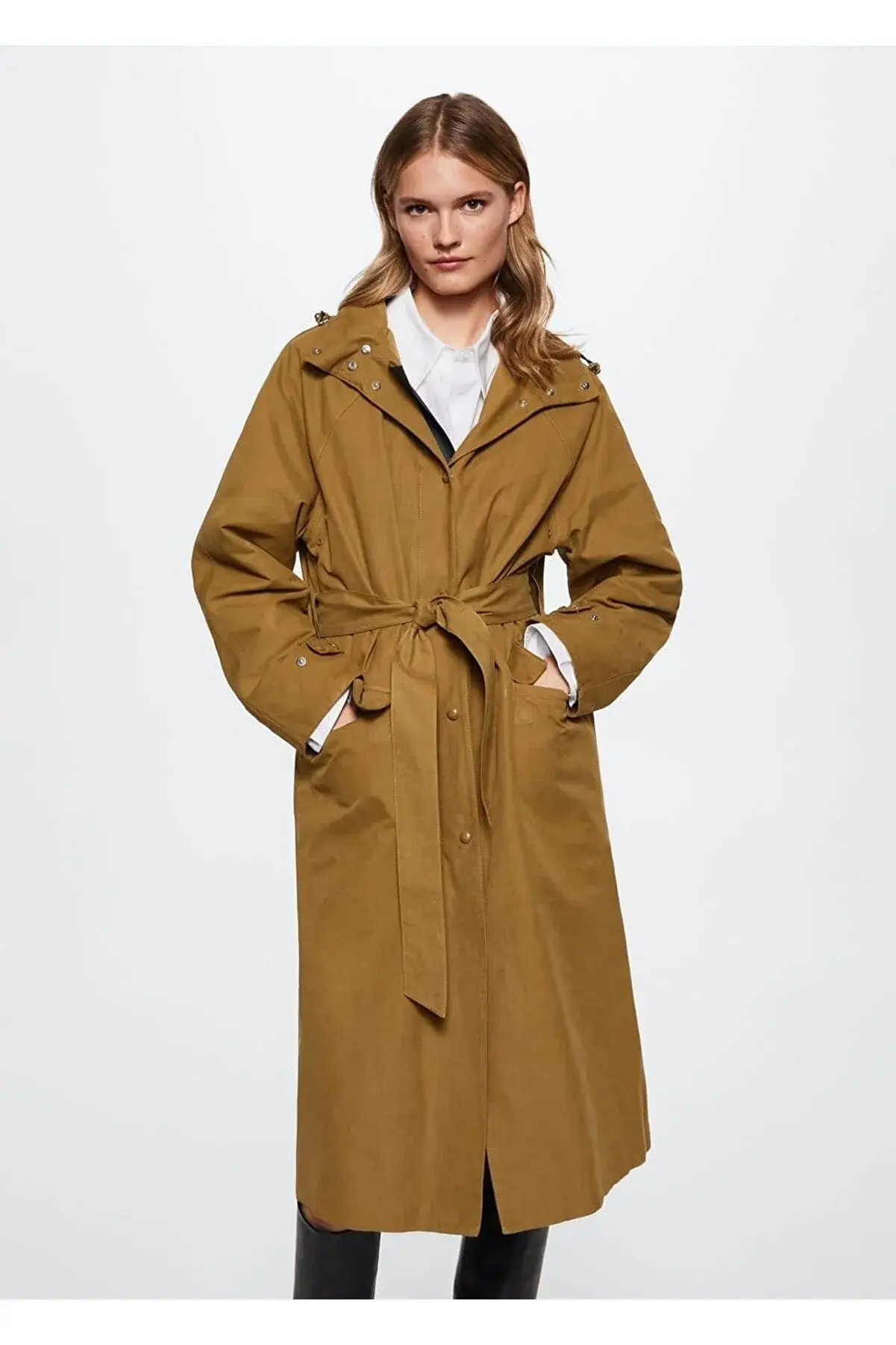 Mango Içi Ceketli Su Geçirmez Parka