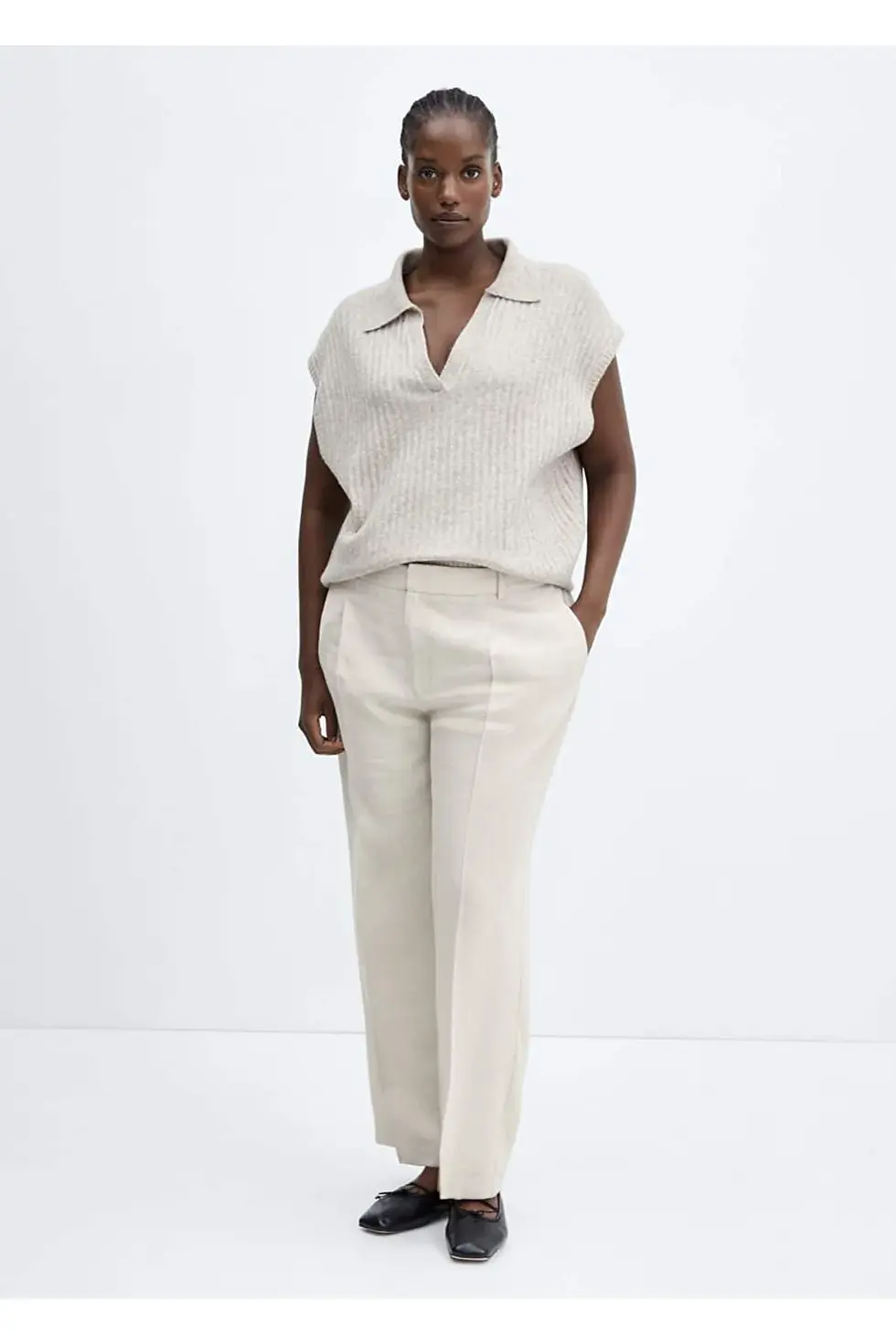 Миниатюра: Mango Pilili düz kesim pantolon