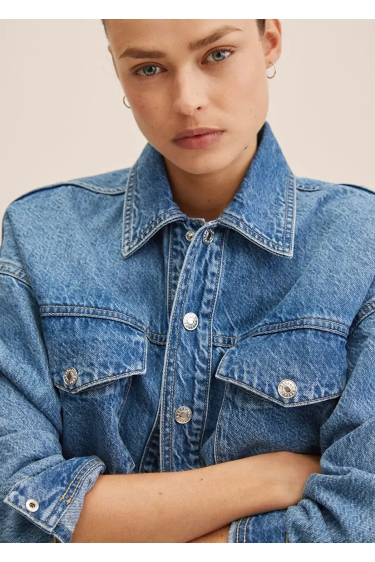 Mango Geniş Kesim Gömlek Ceket